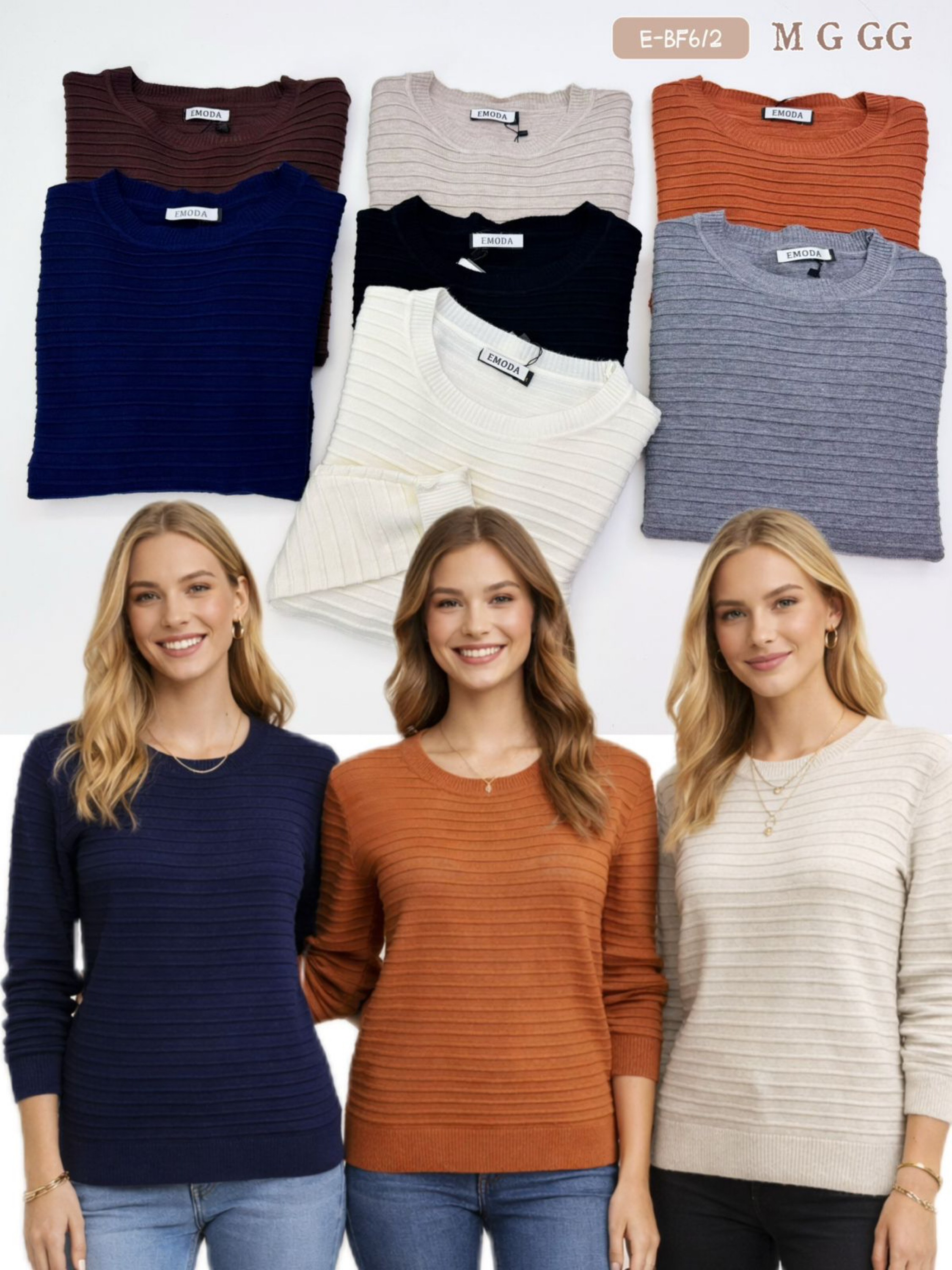 E-BF612.  Blusa - M G GG - modal