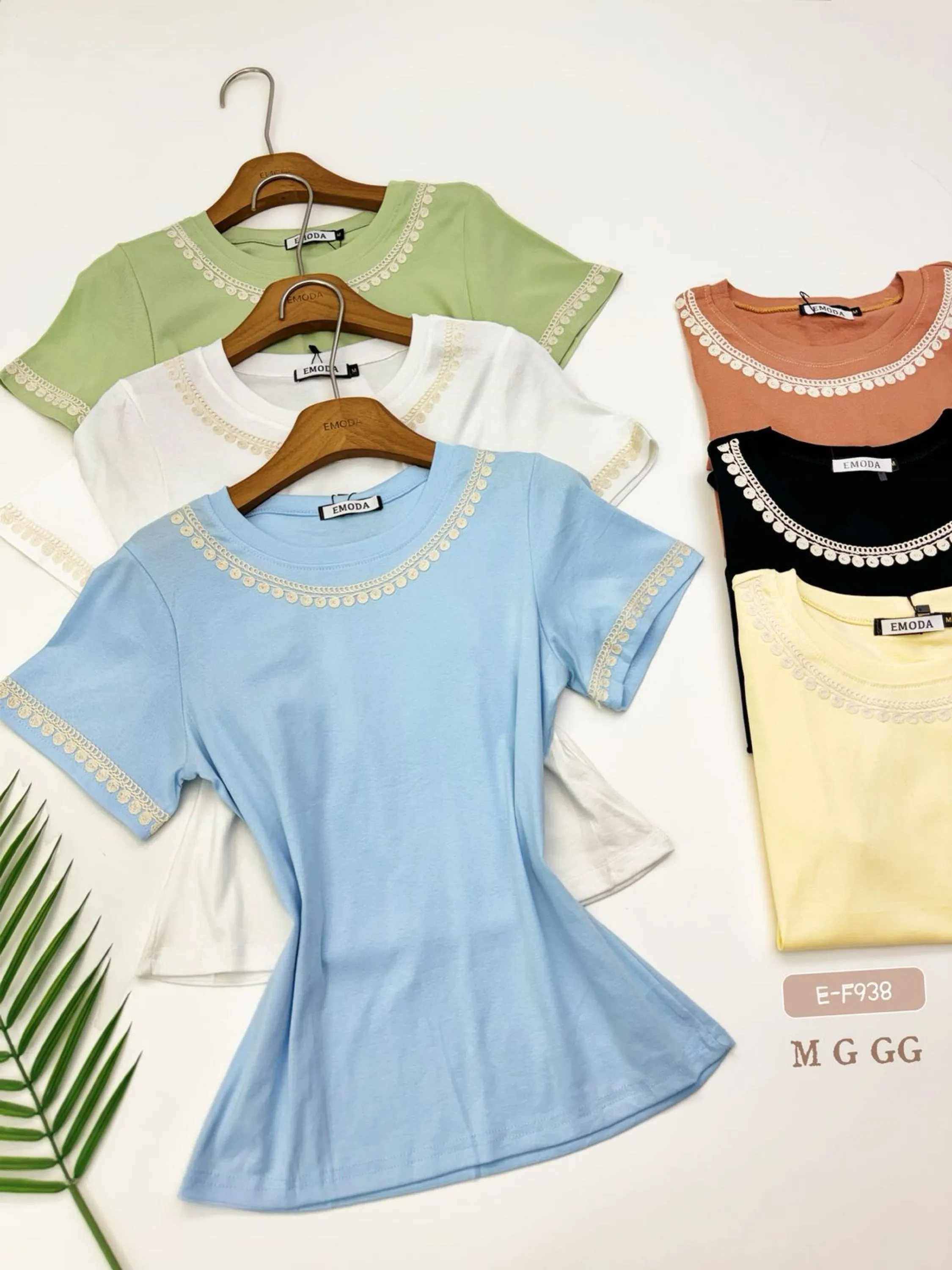 E-F938. T-shirt - M G GG - algodão