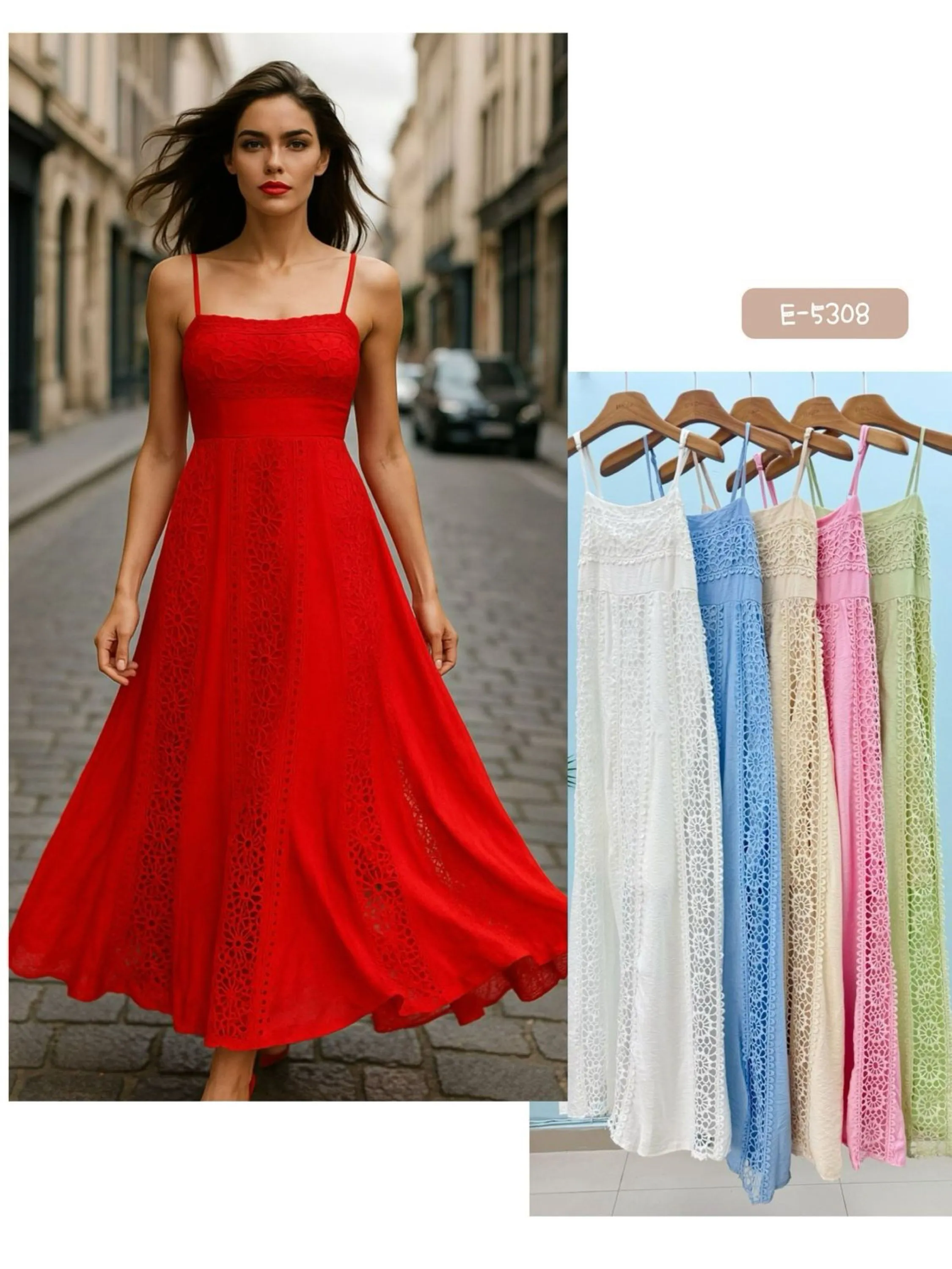 E-5308. Vestido - M G GG - linho macio com forro