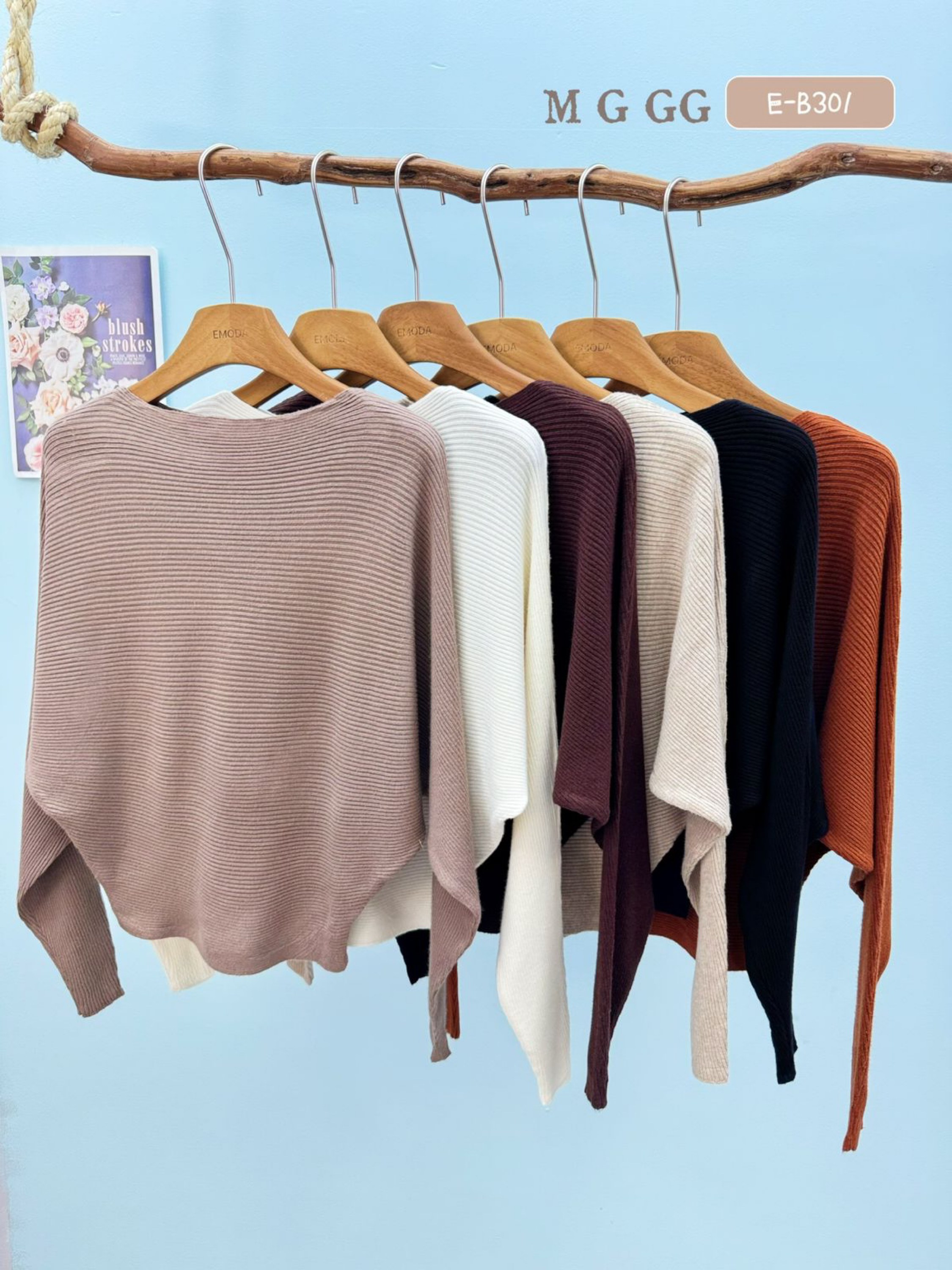 E-B301. Blusa morcego - M G GG - modal ( lãzinha )