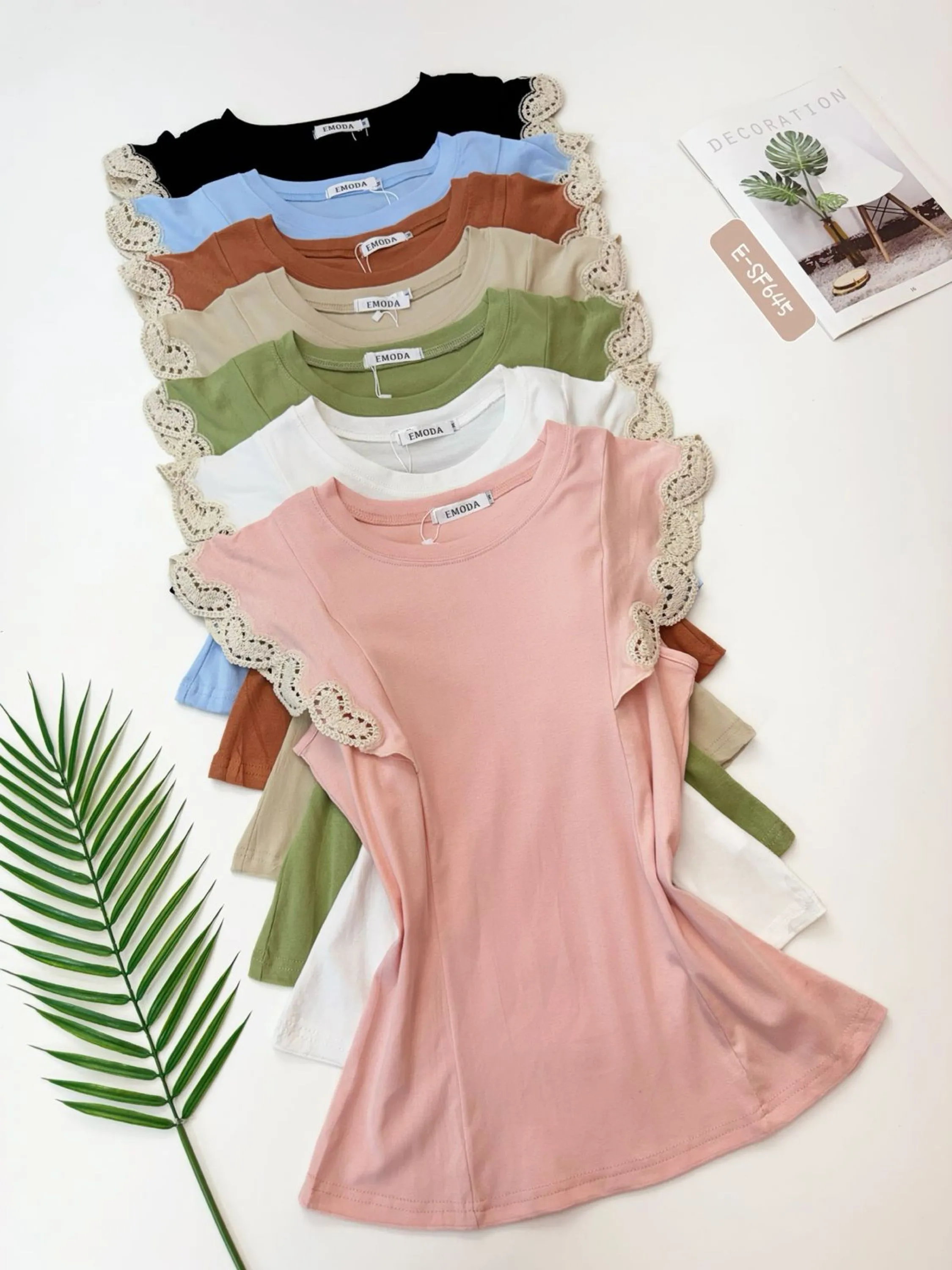 645 blusa de algodão bordado