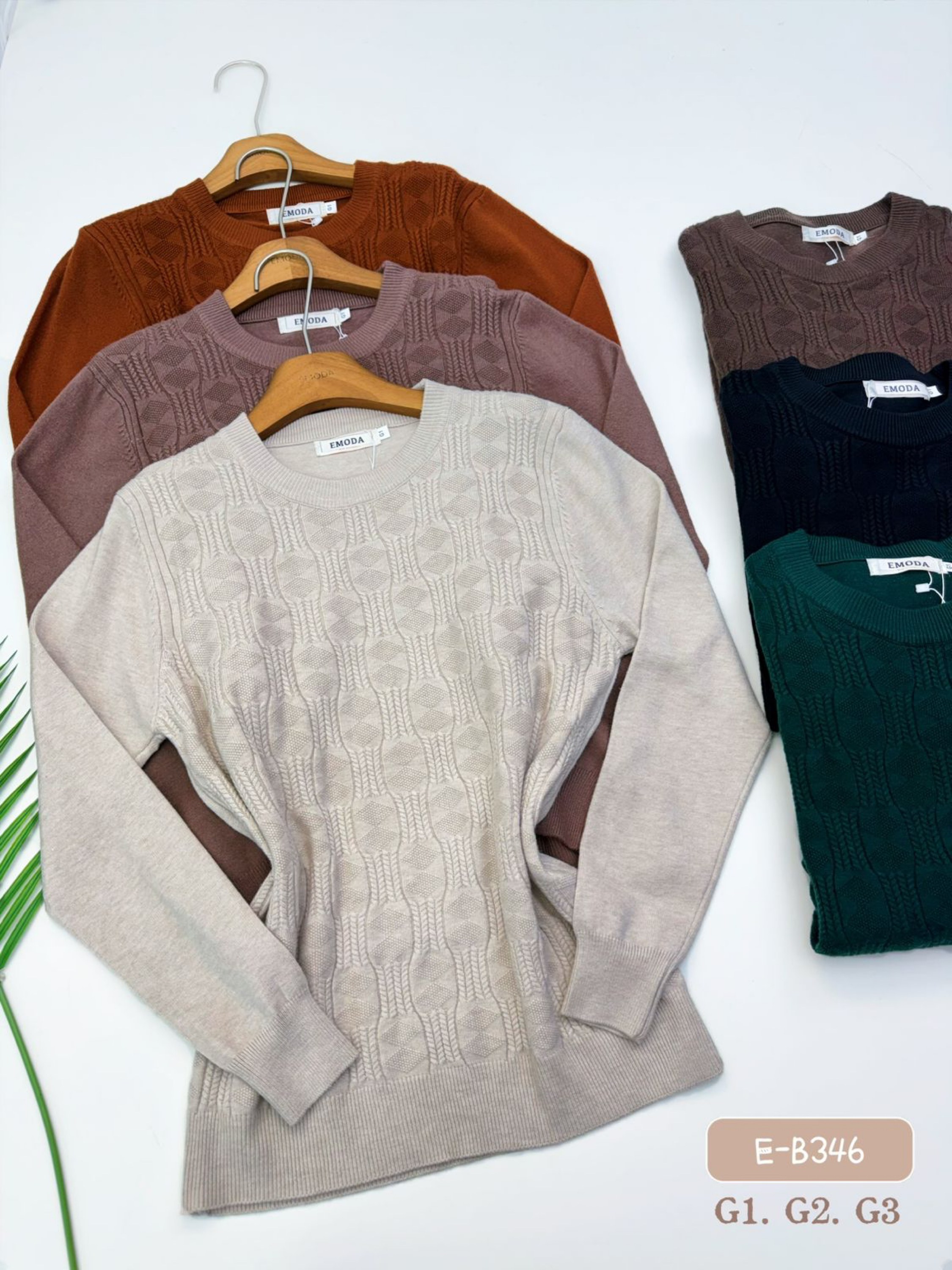 E-B346.  Blusa - G1. G2. G3 - modal ( lã grossinho)