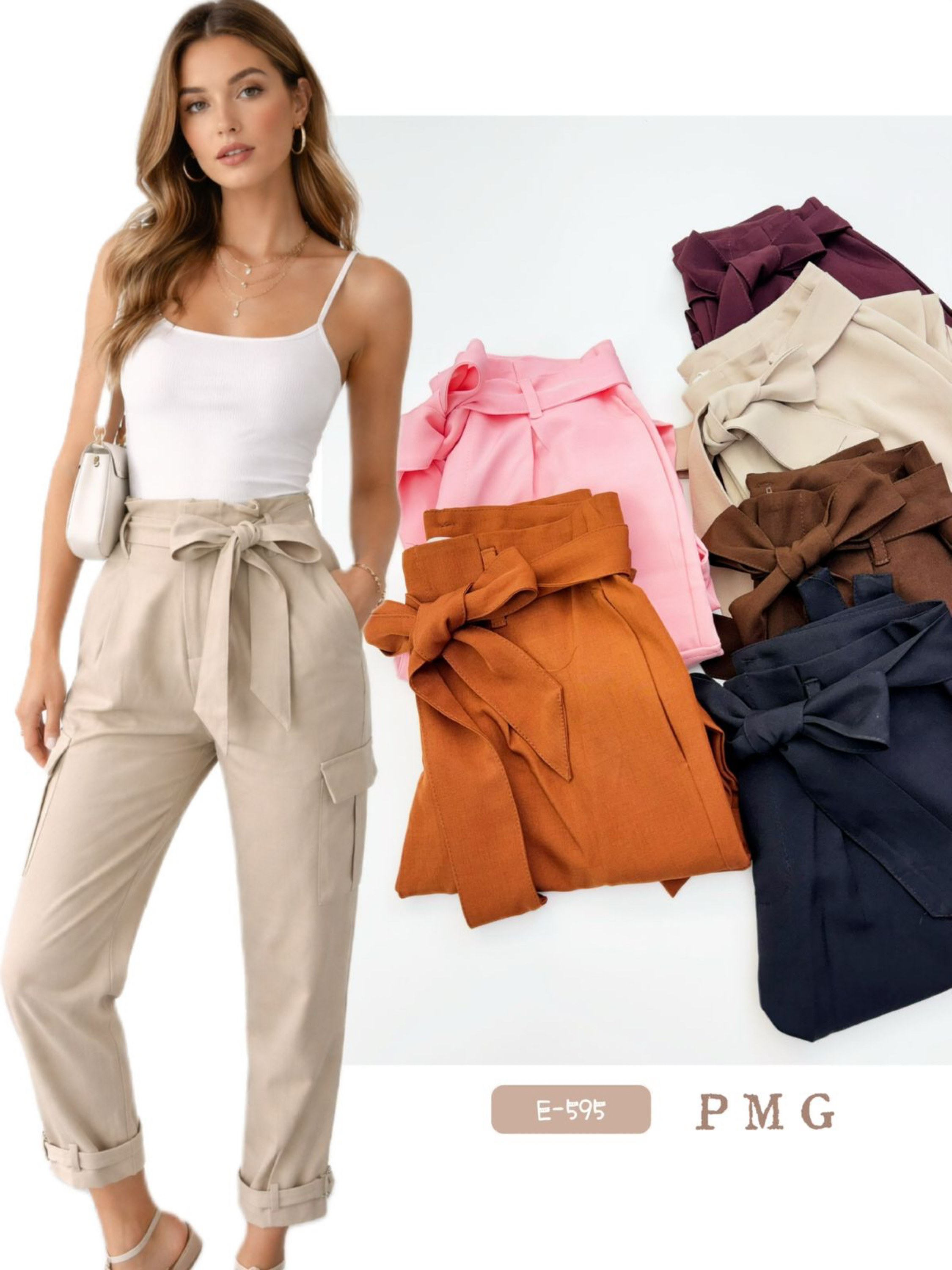 E-595. Calça - P M G - alfaiataria