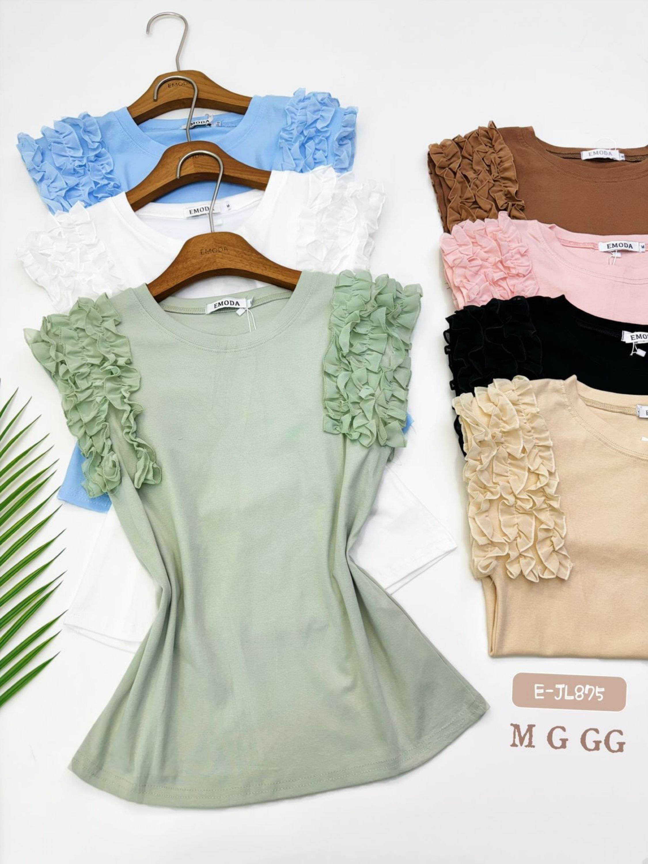 E-JL875. T-shirt - M G GG - algodão