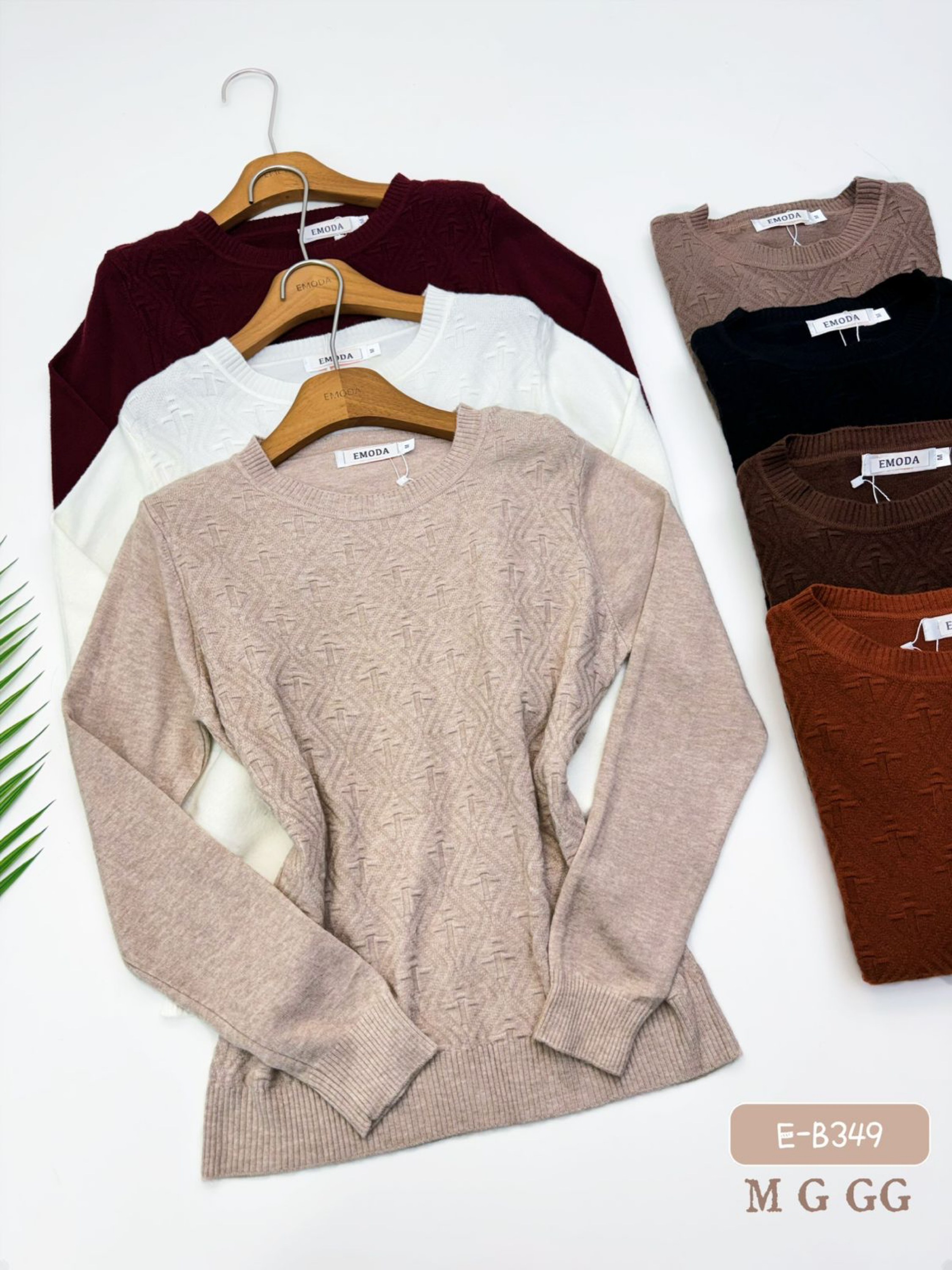 E-B349. Blusa - M G GG - modal (uma lã