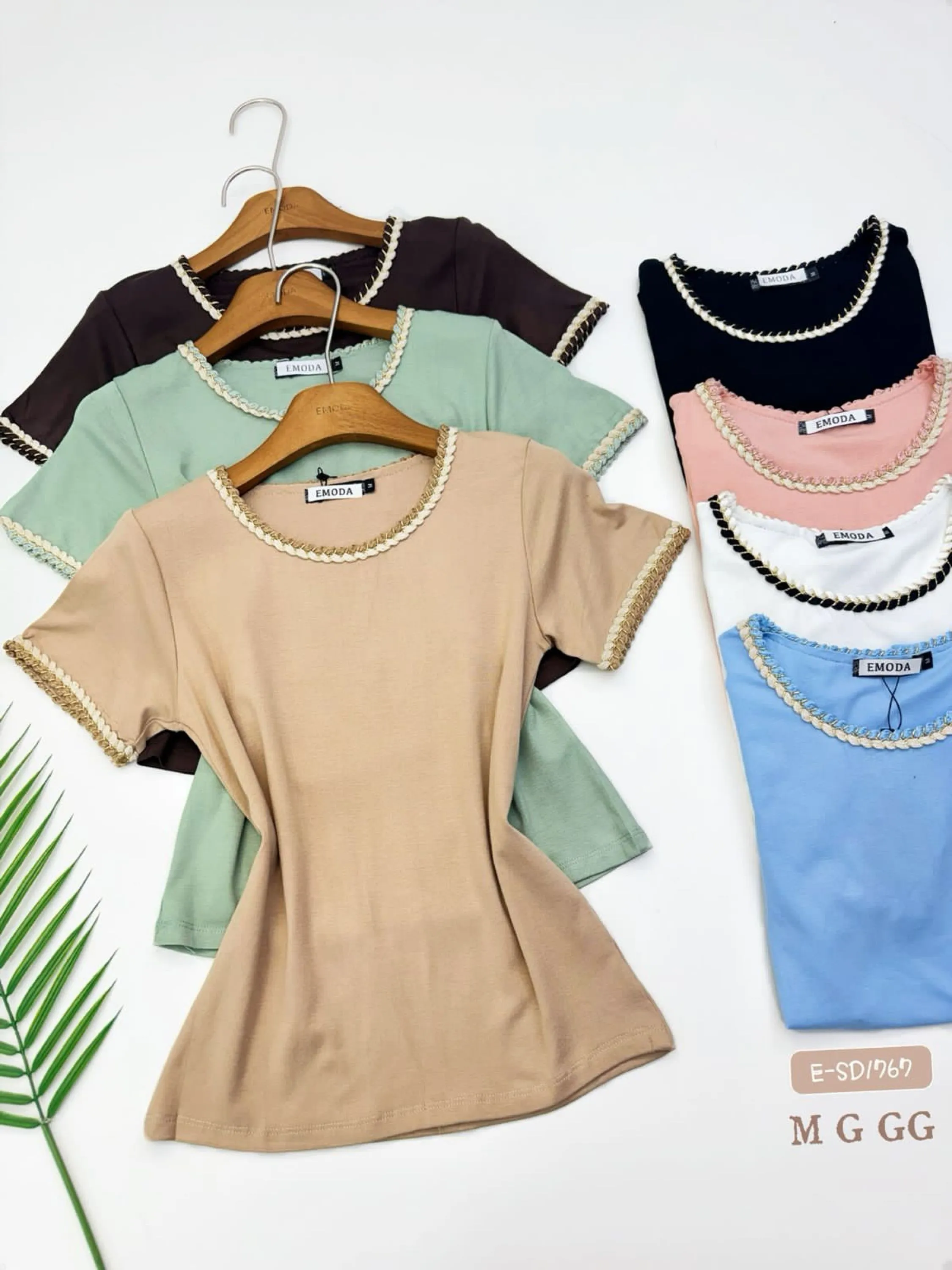 E-SD1767.  T-shirt - M G GG - algodão