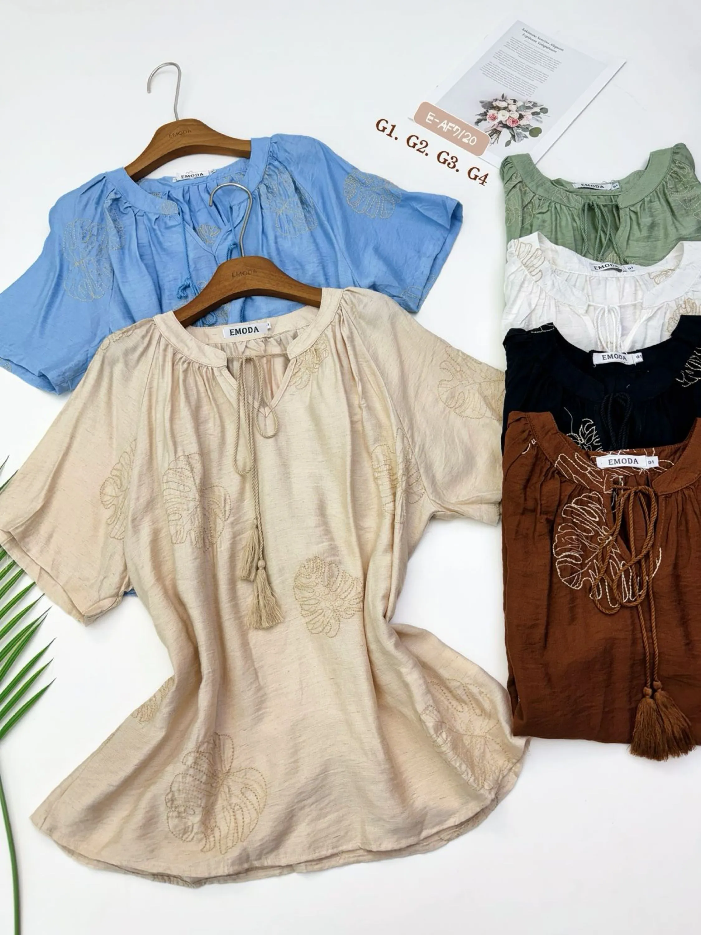 E-AF7120. Blusa - G1. G2. G3. G4- Viscolinho