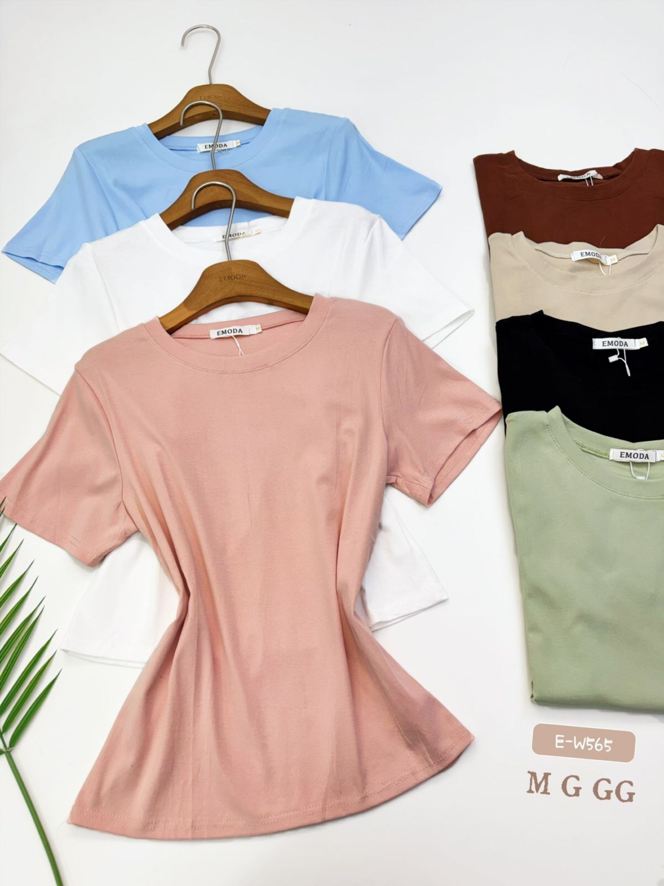 E-W565. T-shirt - M G GG -Algodão