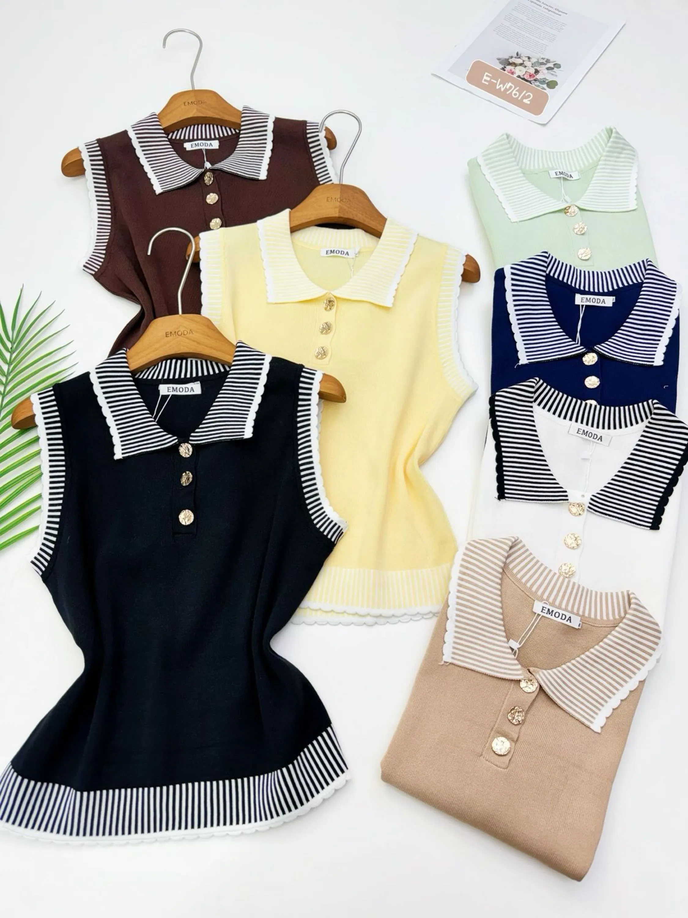 E-W7612. Blusa - P/M. G. GG- Modal tricô