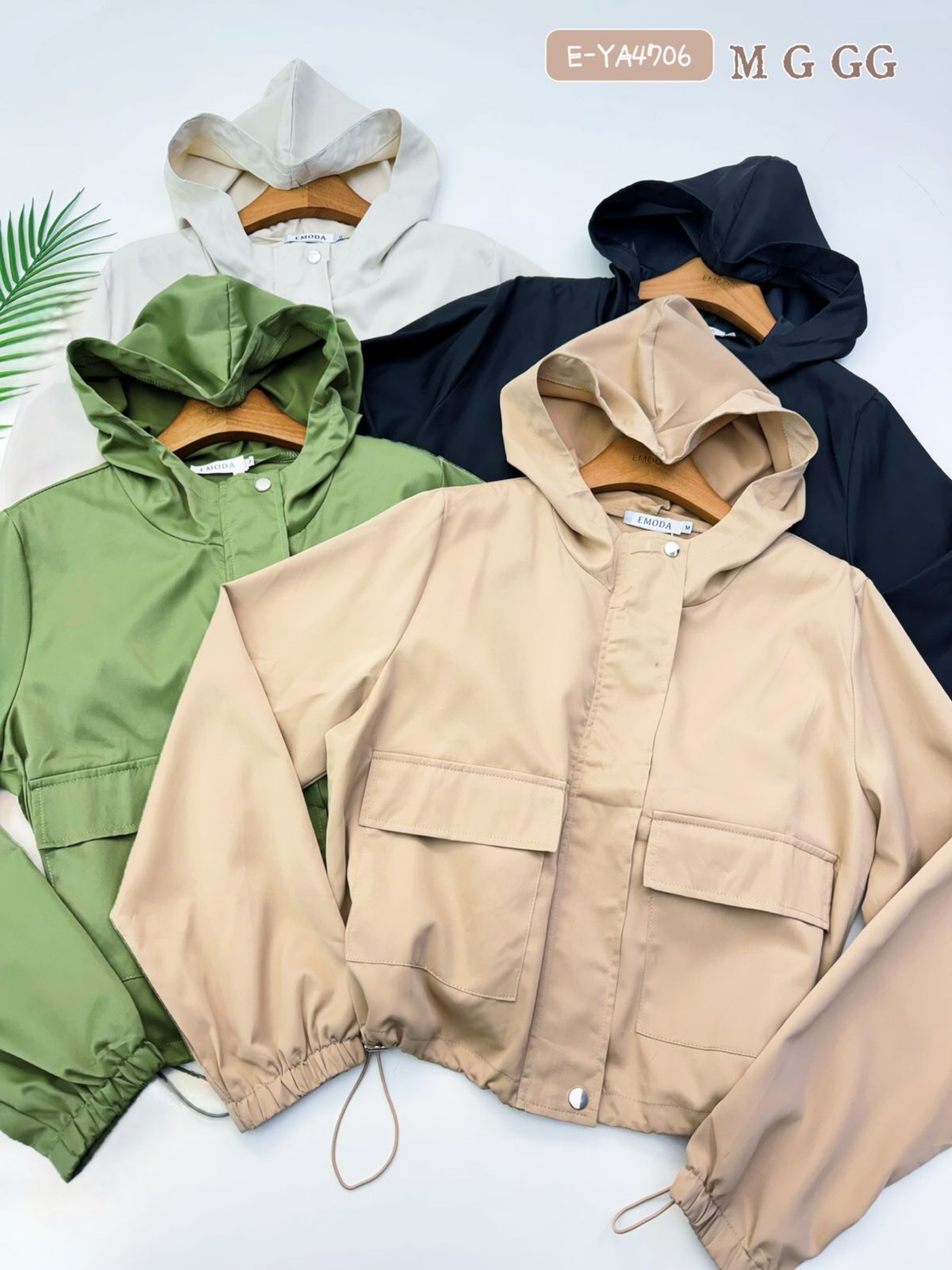 E-YA4706. Casaco - M G GG - Tecido leve