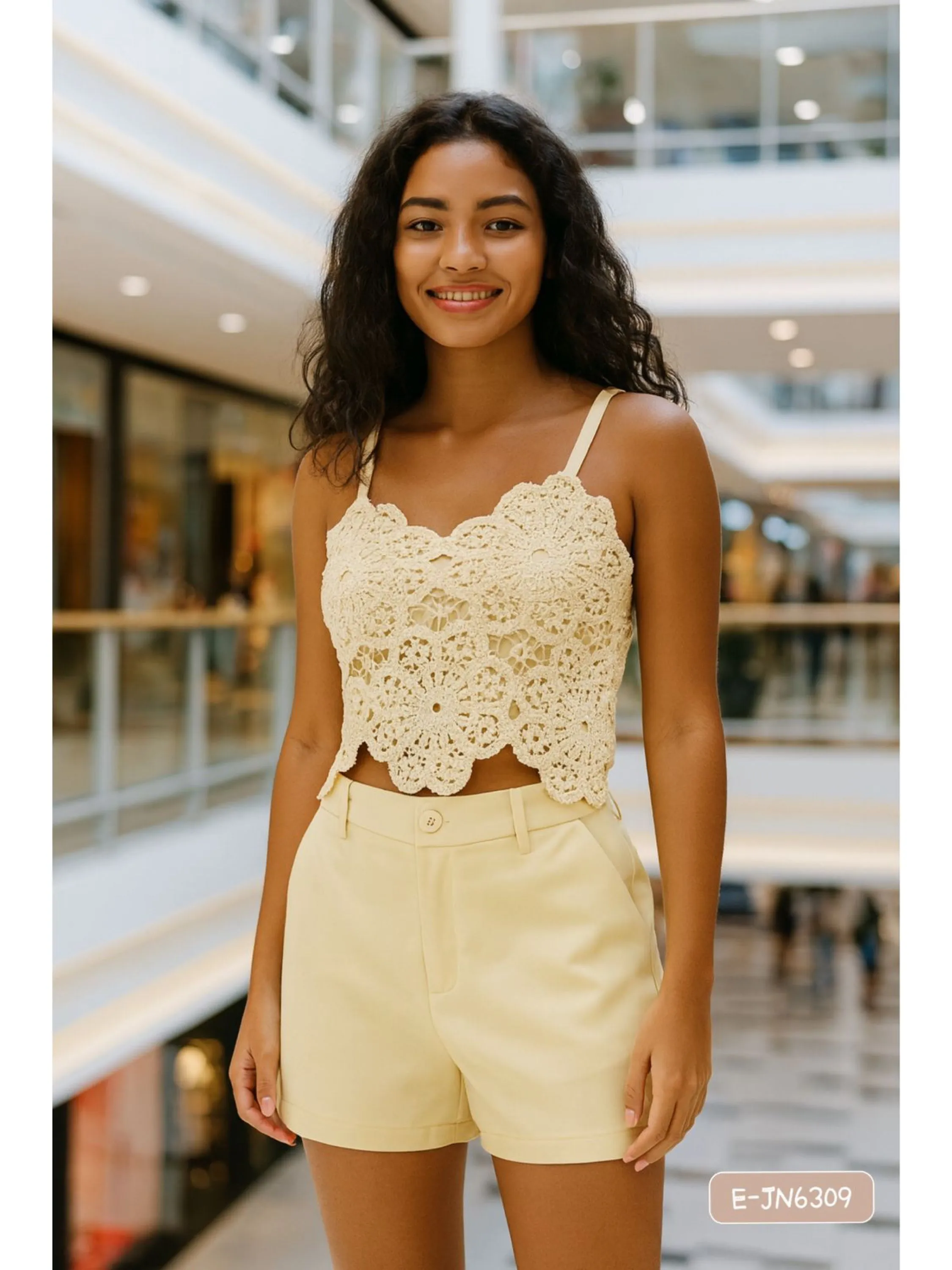 E-JN6309. Conjunto - P M G GG - alfaiataria bordado