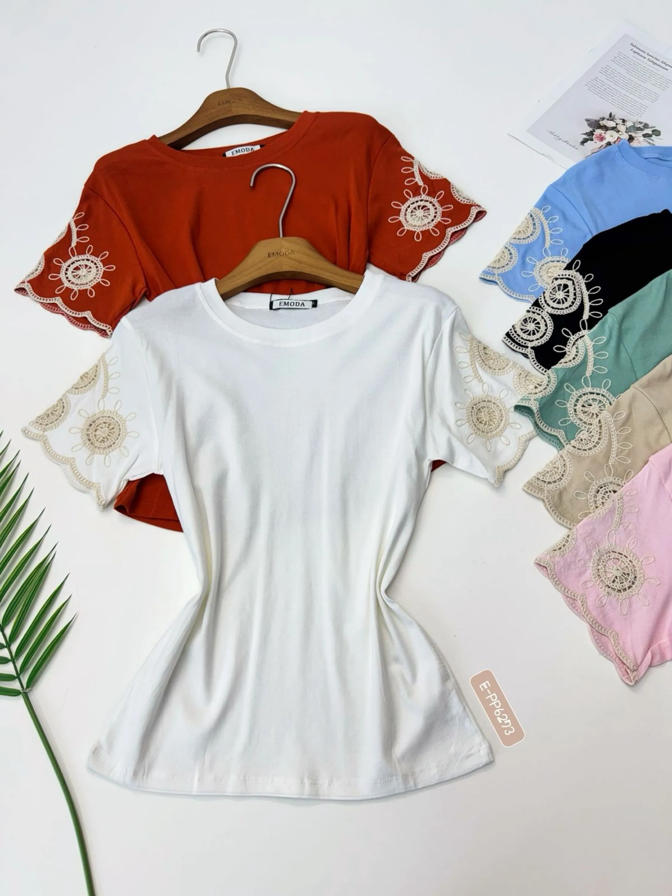 E-S1353. Blusa - M G GG - linha gelado bordado