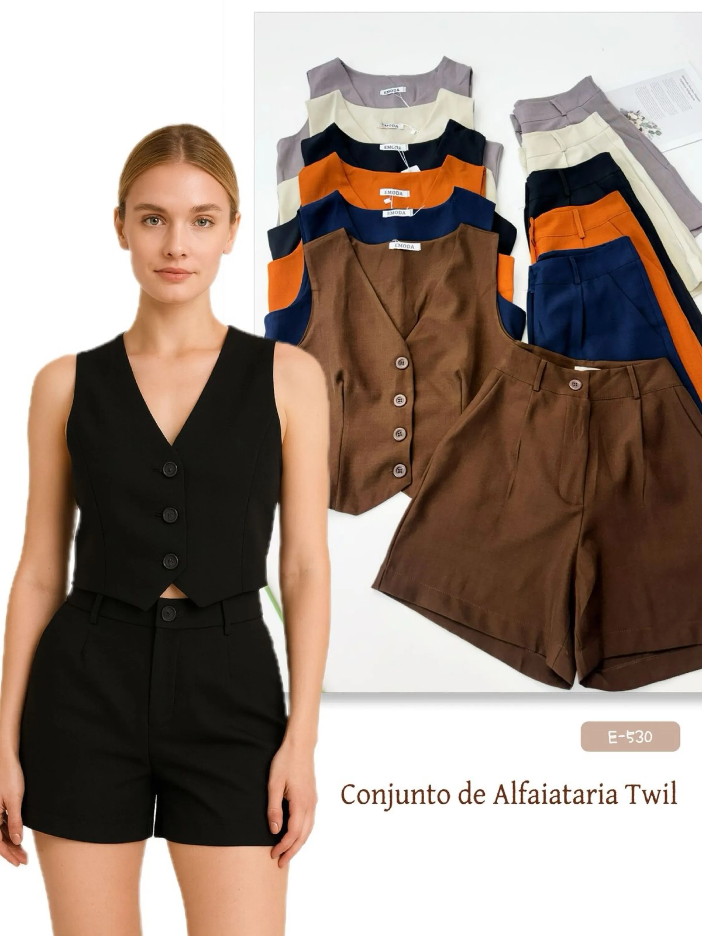 E-530. Conjunto - P M G GG - alfaiataria Twil