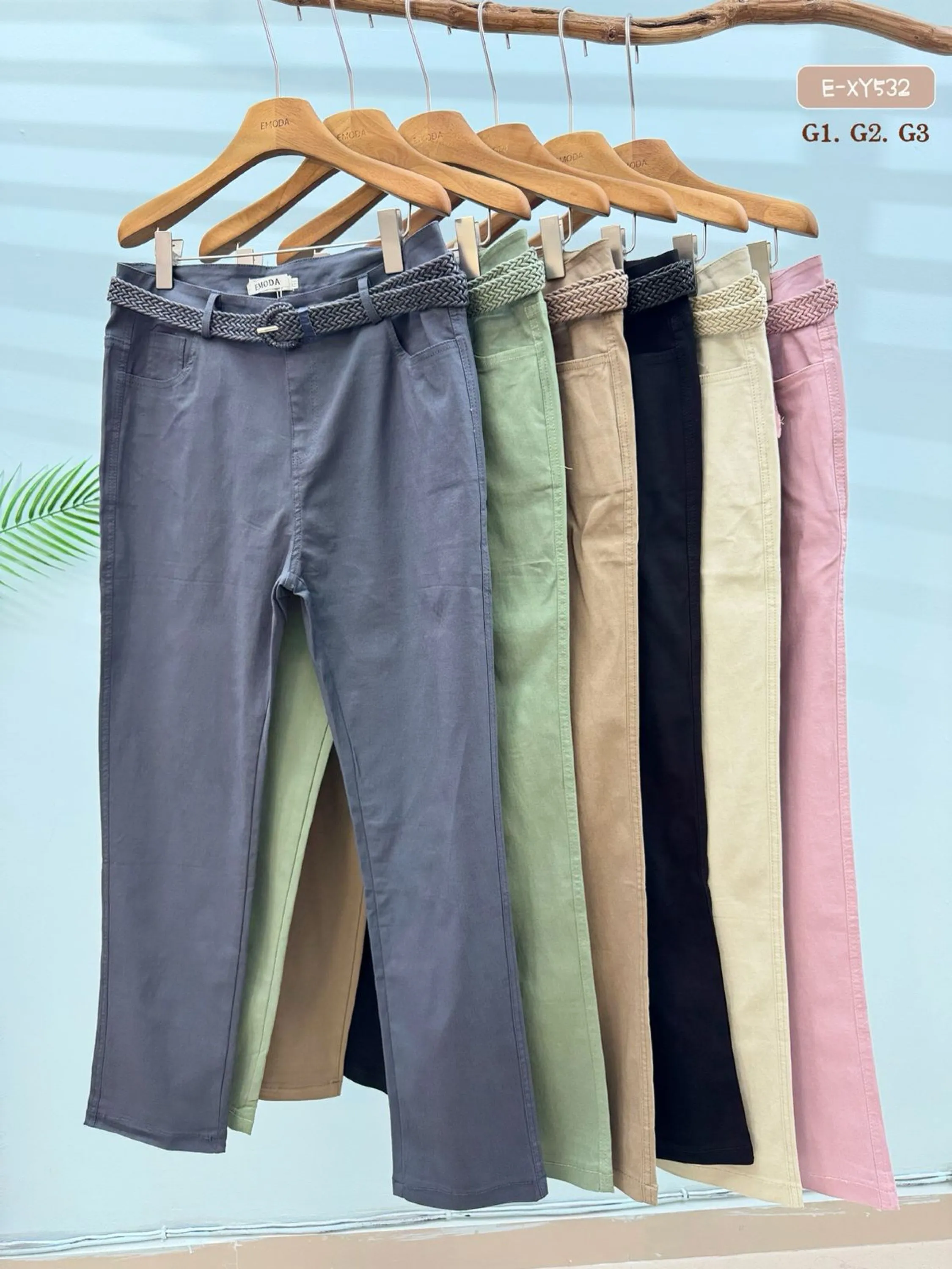 E-XY532 calça - G1. G2. G3 - Tenoblque elastano