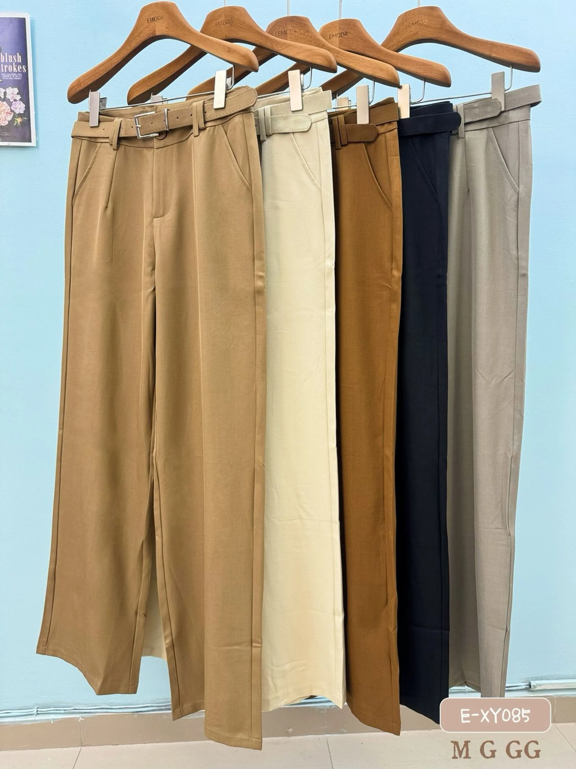 E-XY085. Calça pantalona - M G GG - alfaiataria  🪡