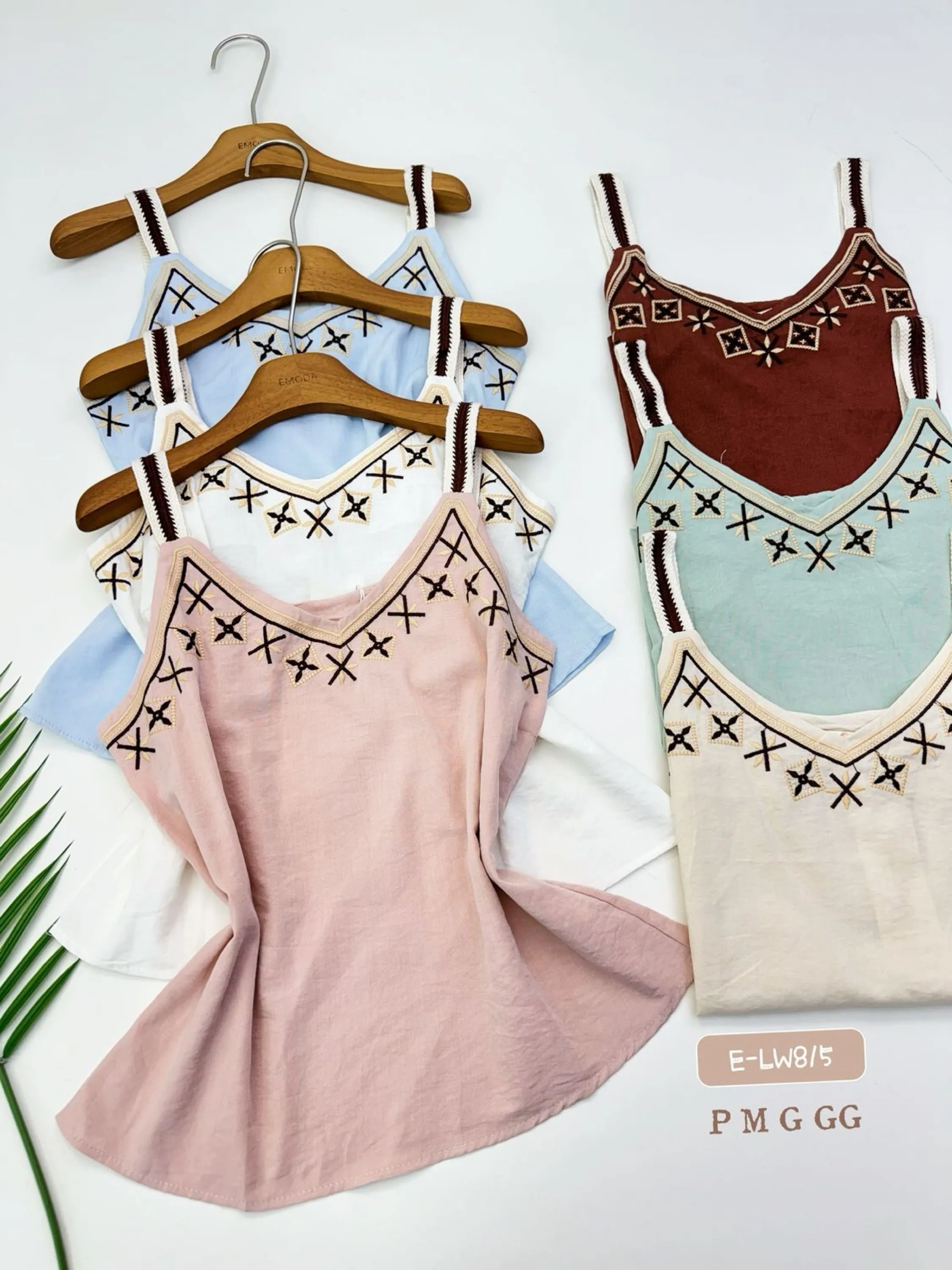 E-LW185Alcinha - P M G GG - linho bordado