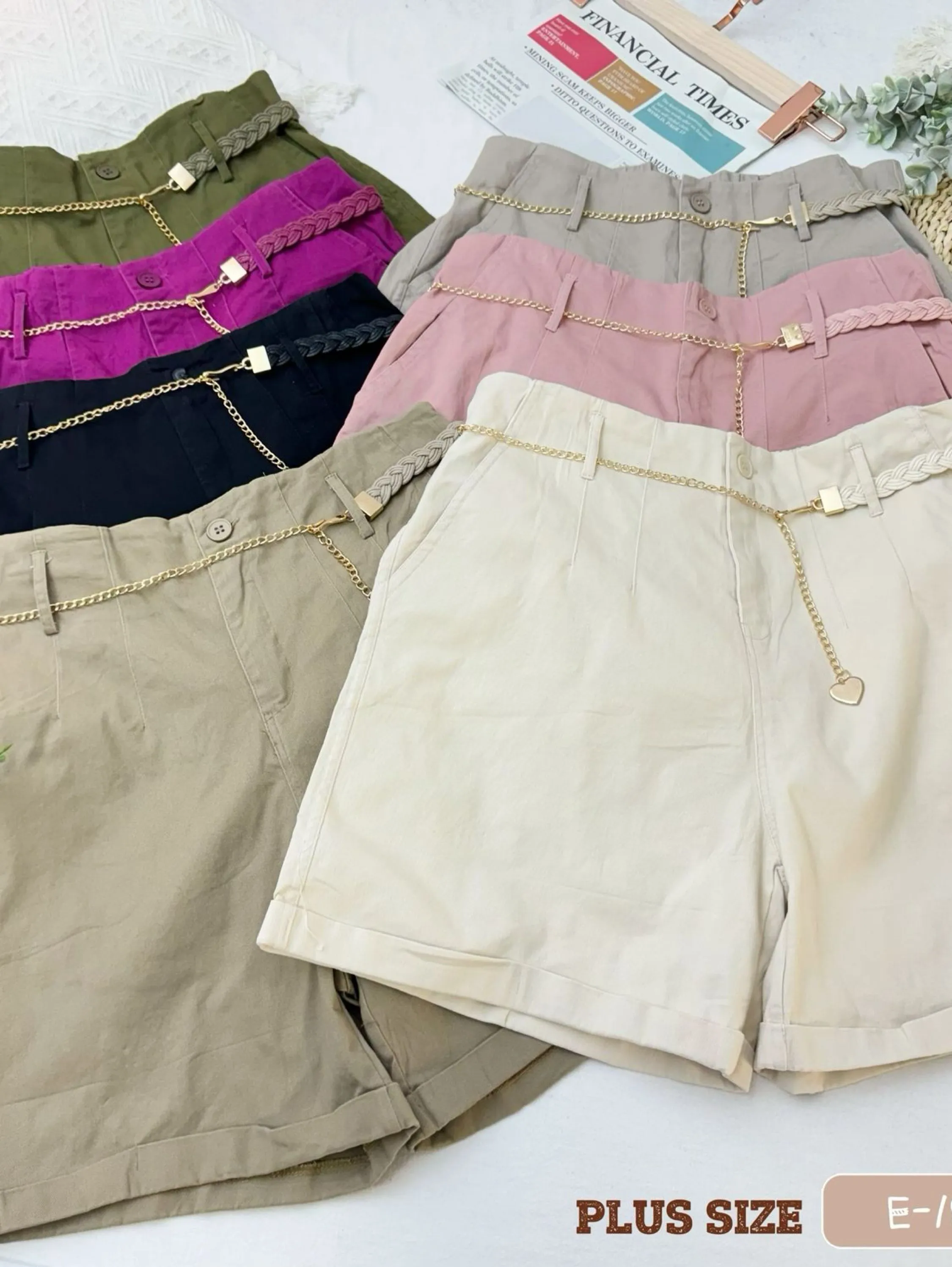 182 shorts  plus size com elastano  importado