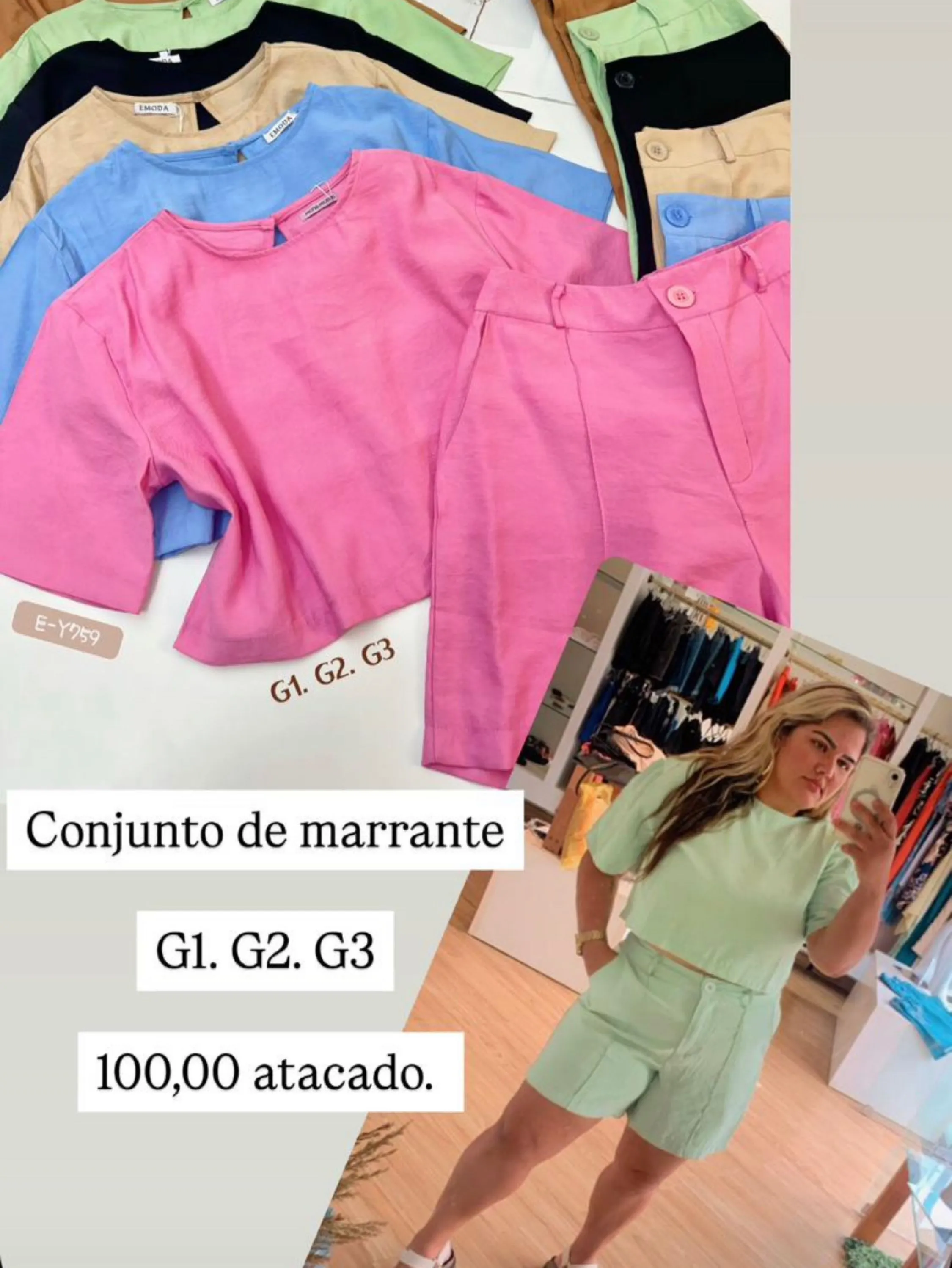 759 conjunto de alfaiataria  marrate  importado