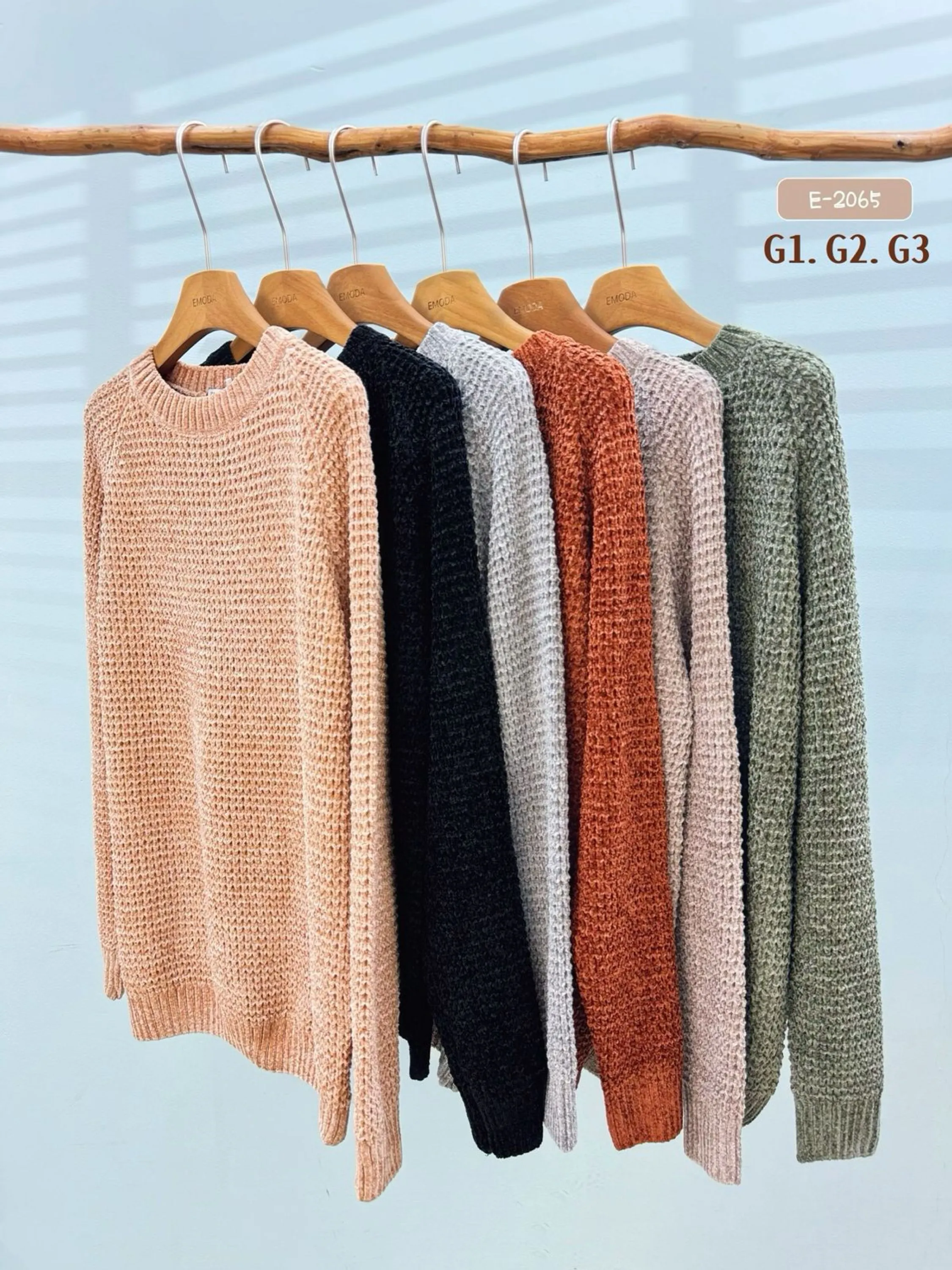 2065 blusa de chenille