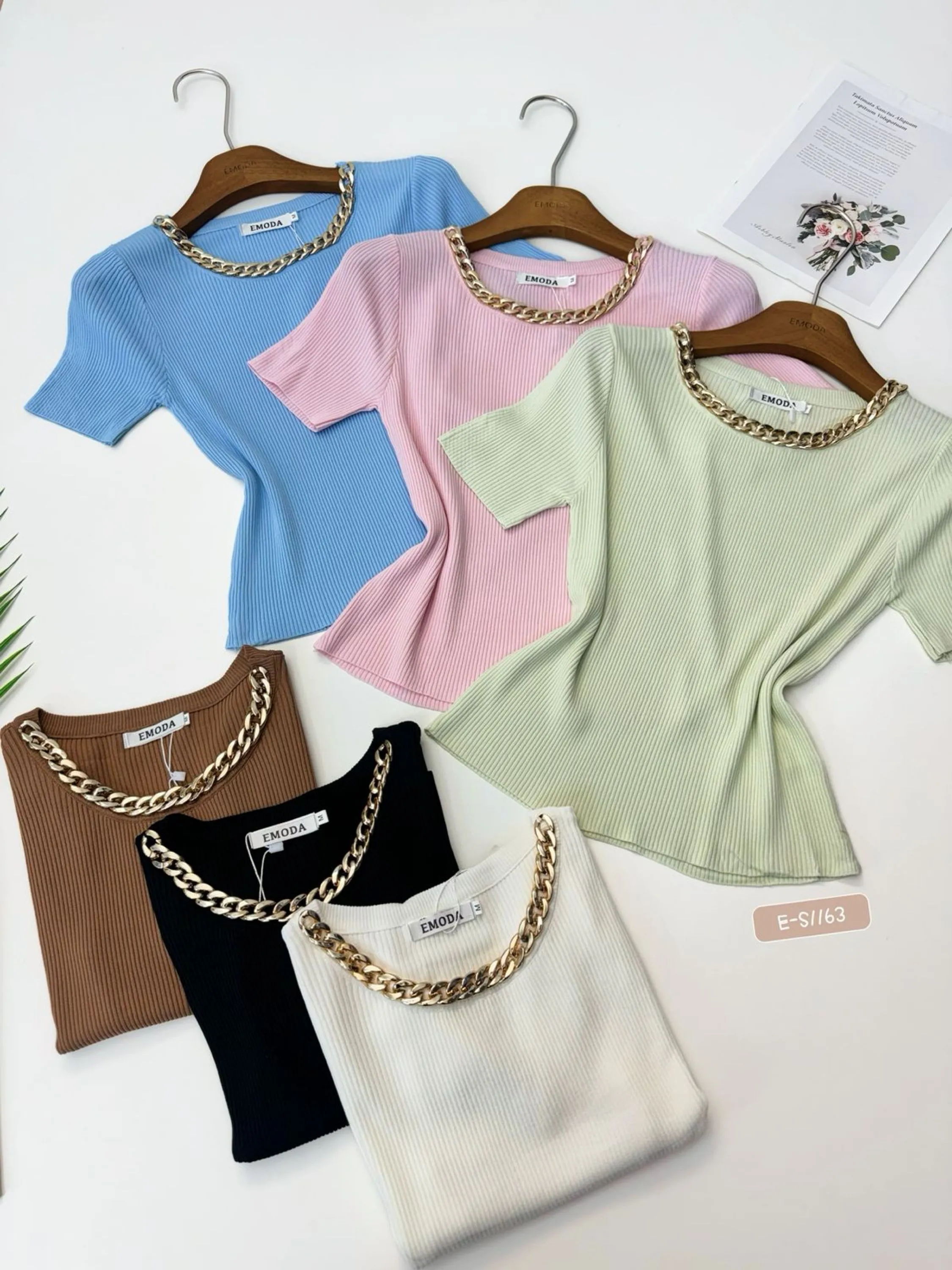 E-S1163. Blusa - M G GG - linha gelado corrente