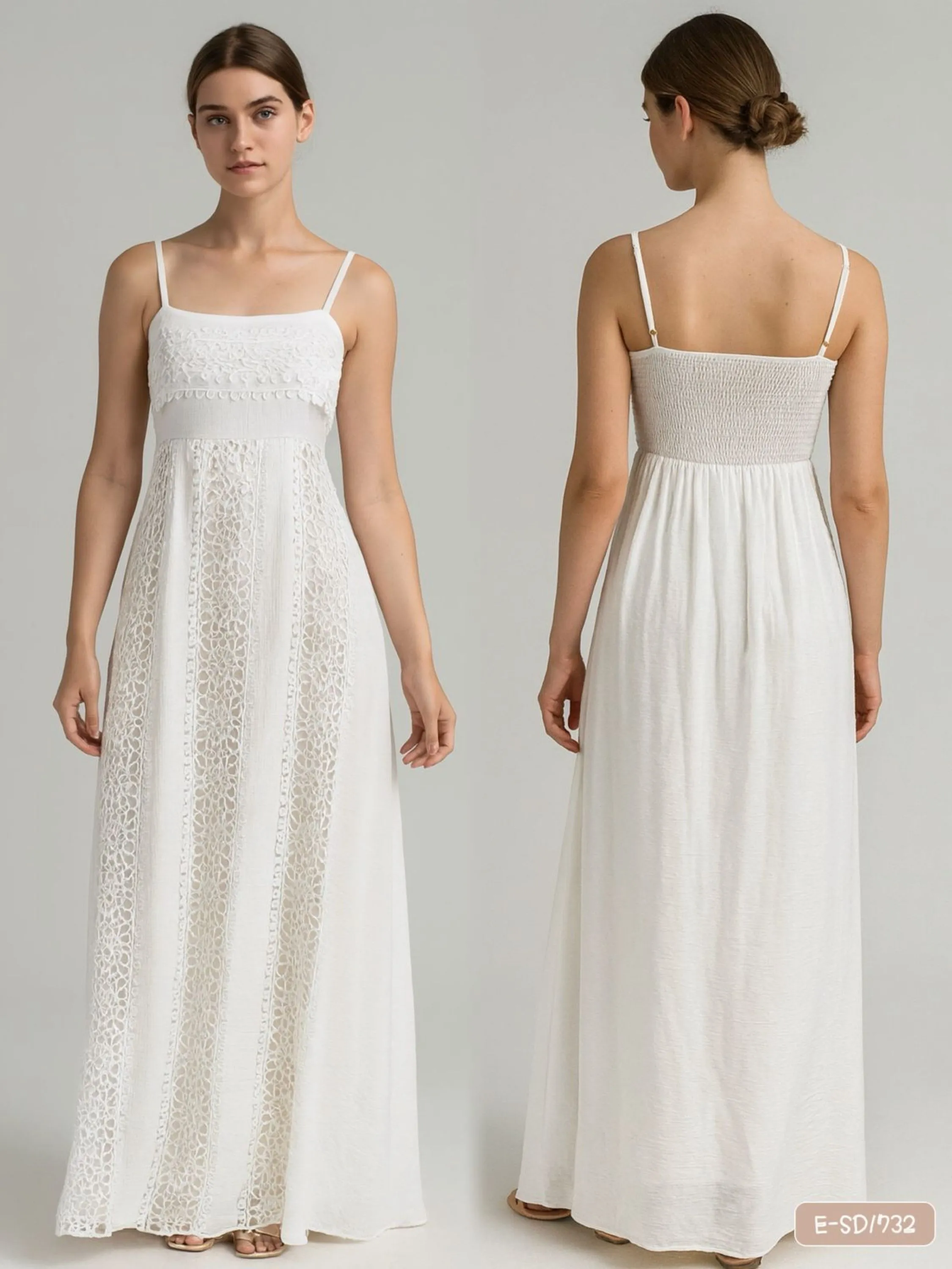 E-SD1732. Vestido - M G GG - linho com forro