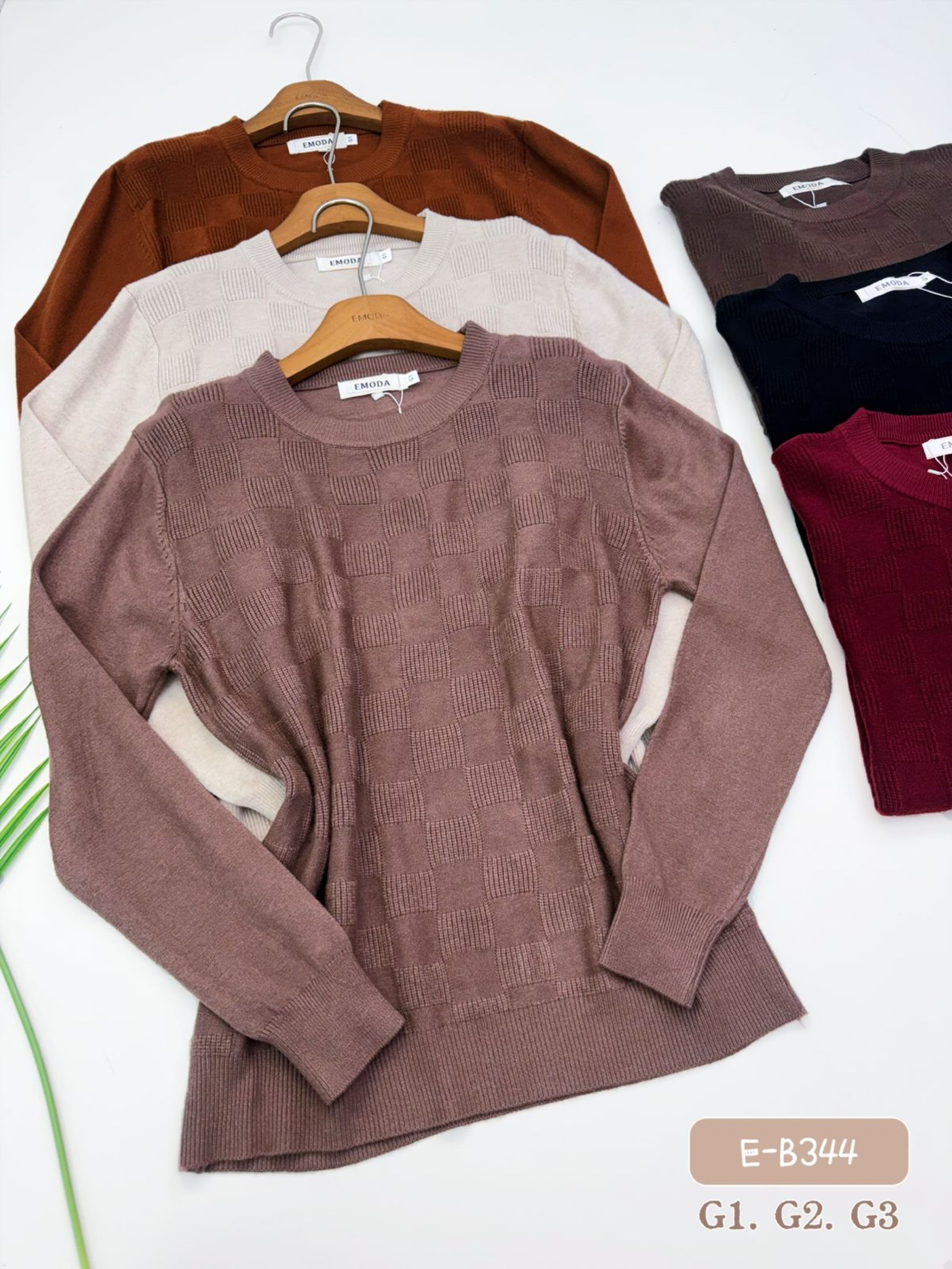 E-B344 Blusa - G1. G2. G3 - modal ( lã grossinho)