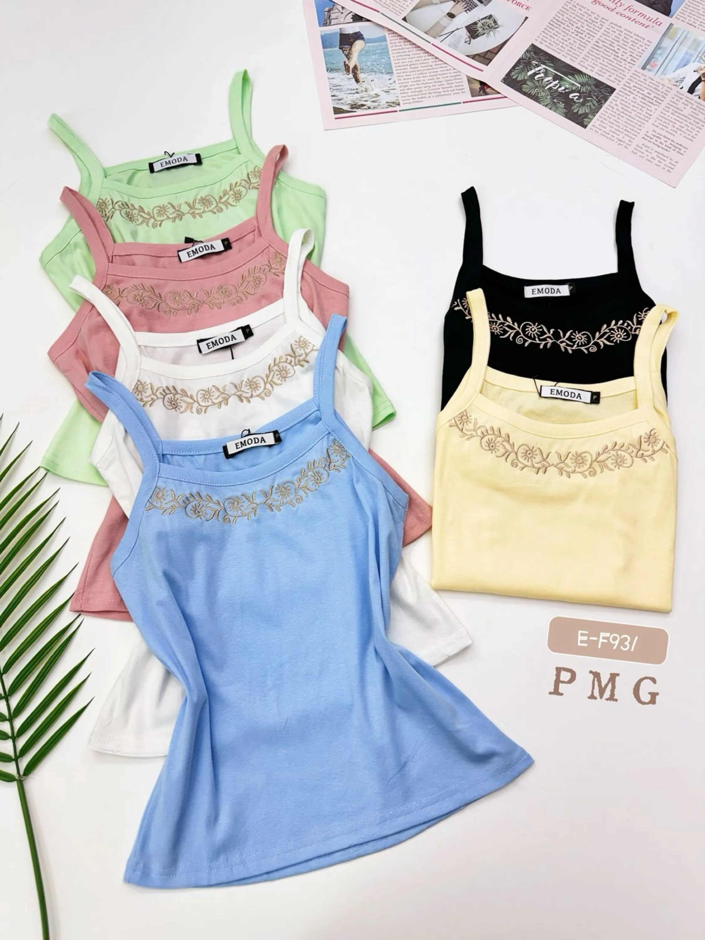 E-F932. Alcinha - P M G - algodao