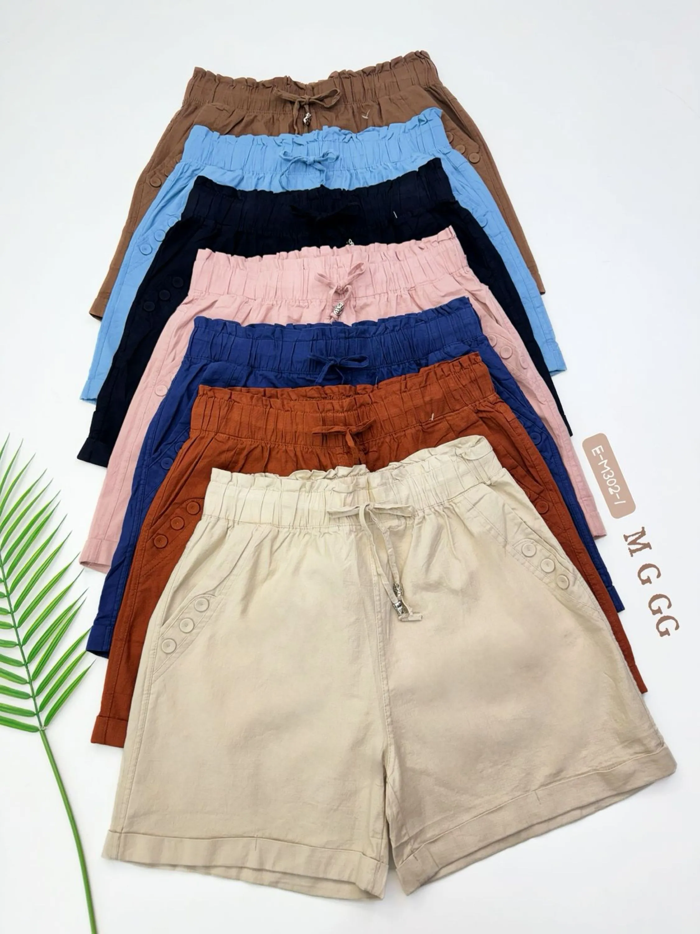 E-M302-1 Short - M G GG - linho