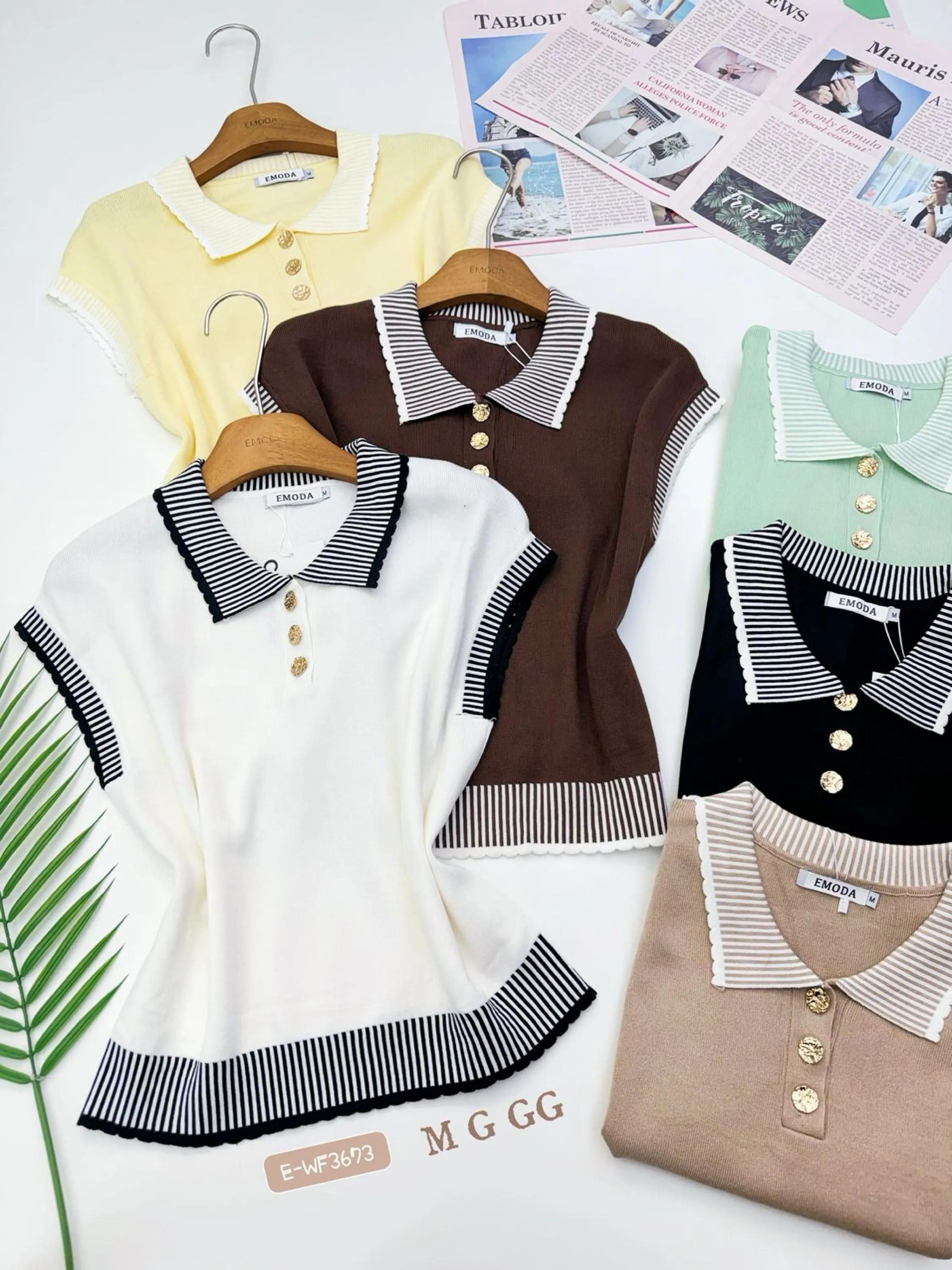 E-WF3673. Blusa - M G GG - Modal tricô