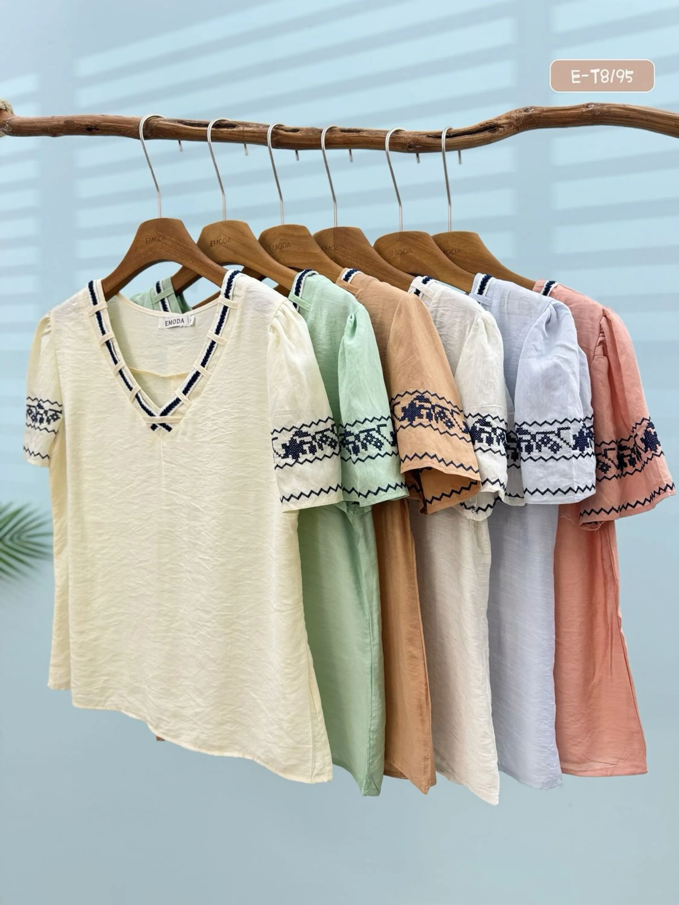 E-T8195. Blusa - P M G GG - linho macio