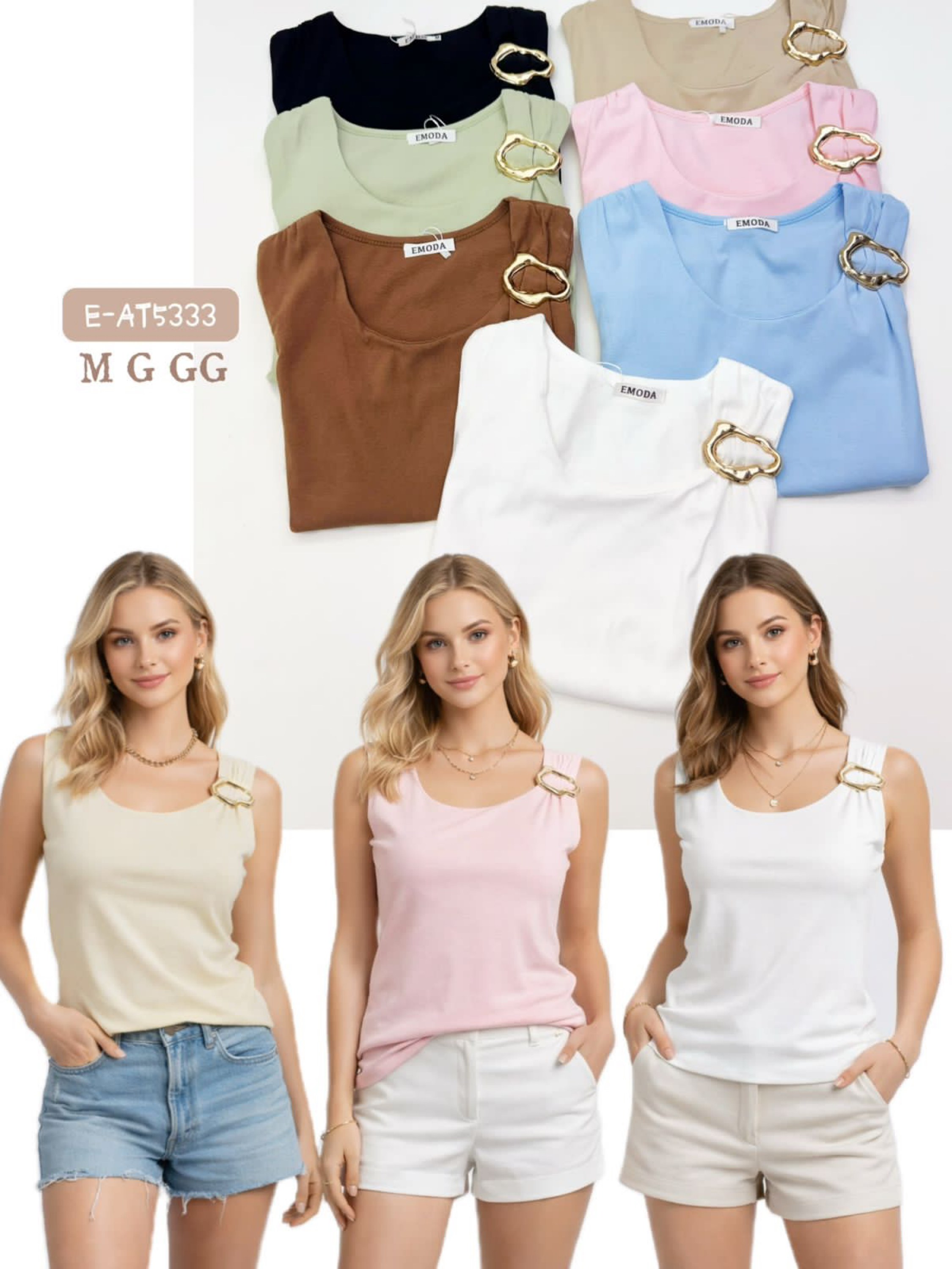 E-AT5333.  Regata - M G GG - algodão