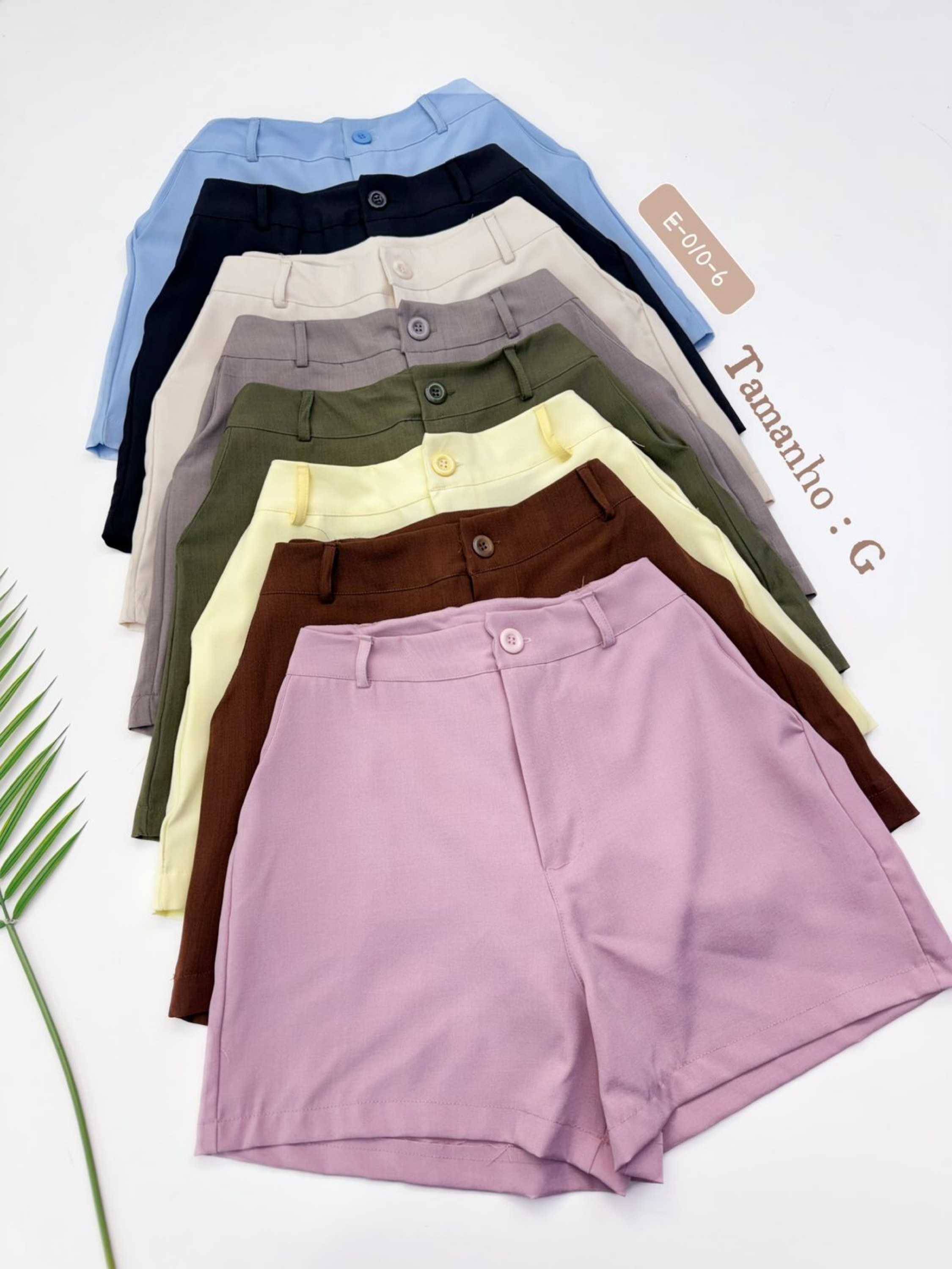 E-010-6. Short - G - alfaiataria.