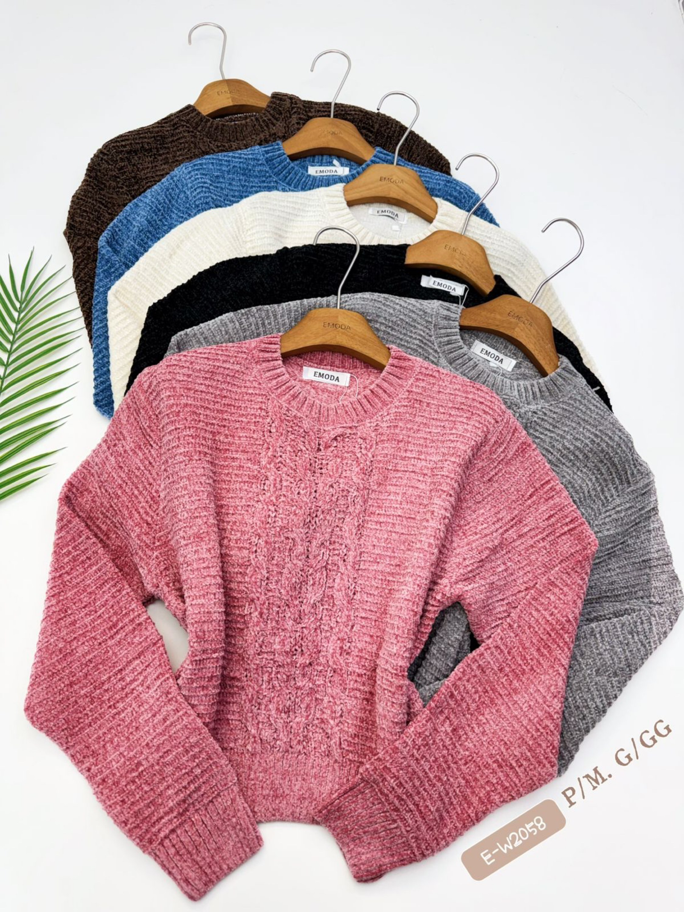 E-W2058. Blusa - P/M. G/GG - Chenille