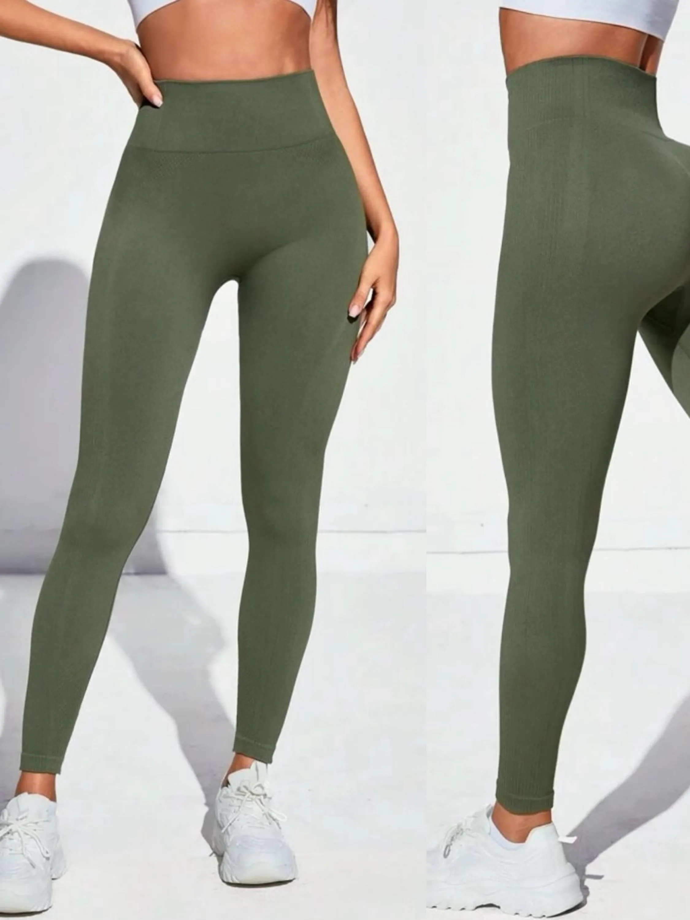 Calça legging canelado empina bumbum poliamida