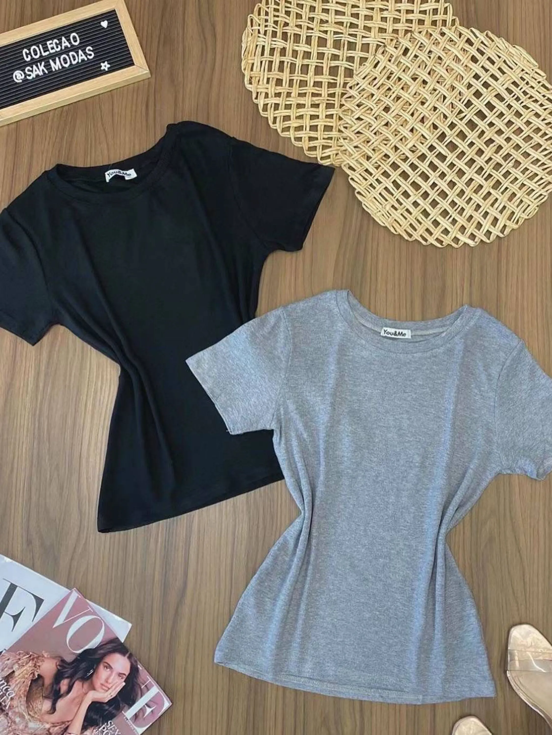 Blusa malha algodão com elastano 109# Yan modas