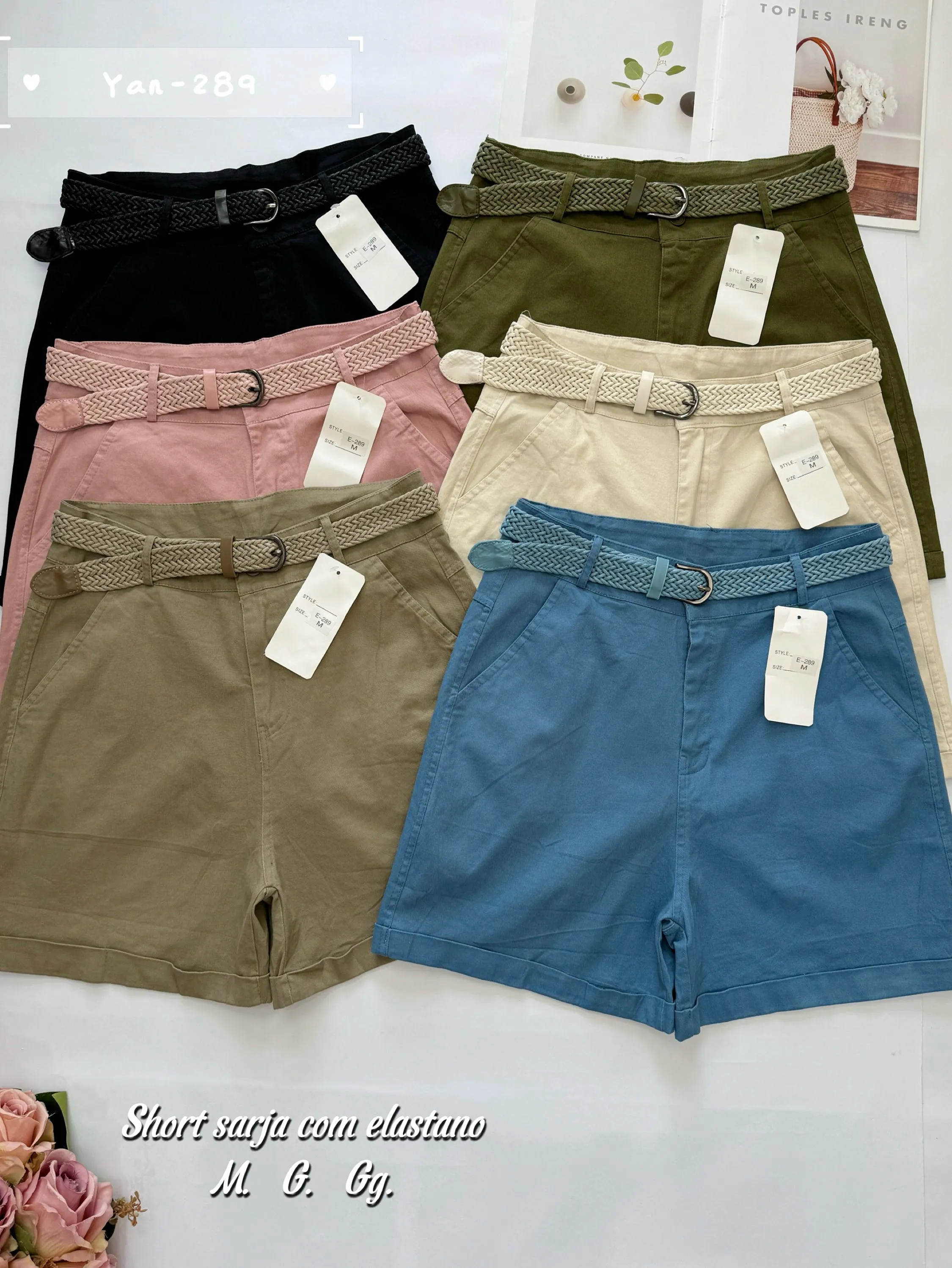 Shorts sarja com elastano 289 Yan modas