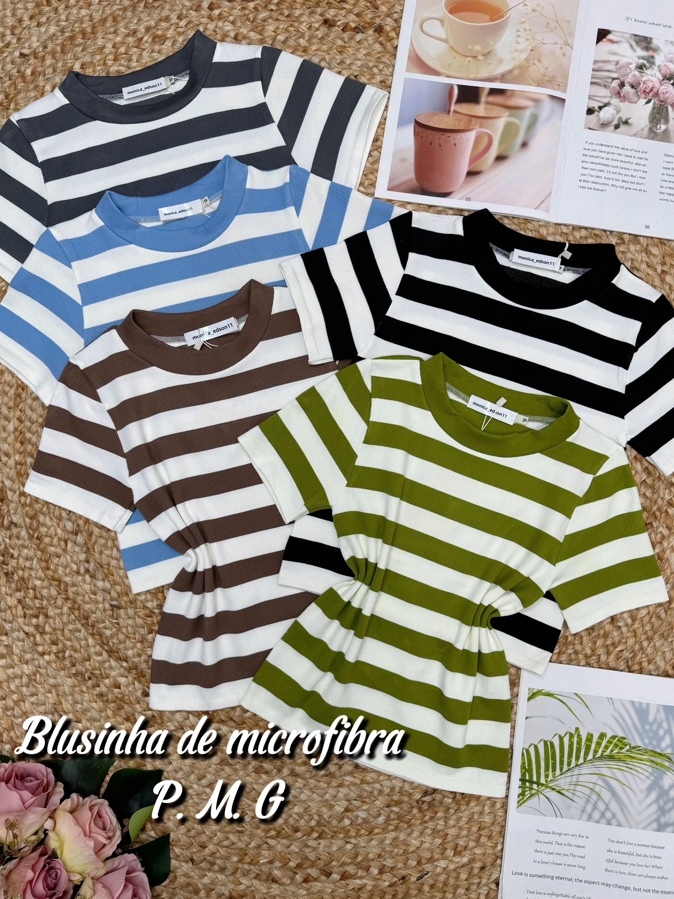 Blusinha de microfibra 281A#  Yan modas