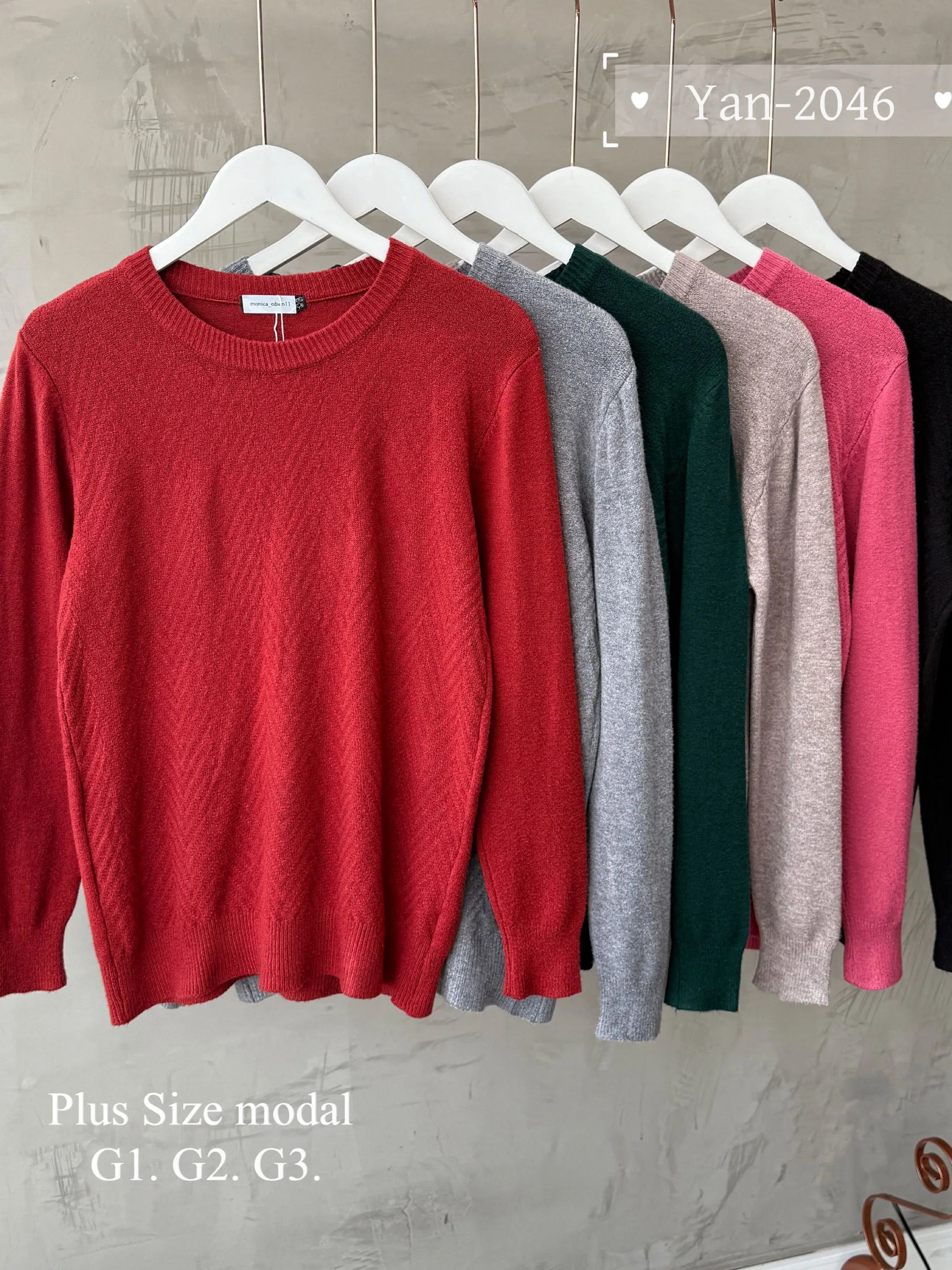 Blusa modal plus Size 2046 Yan modas