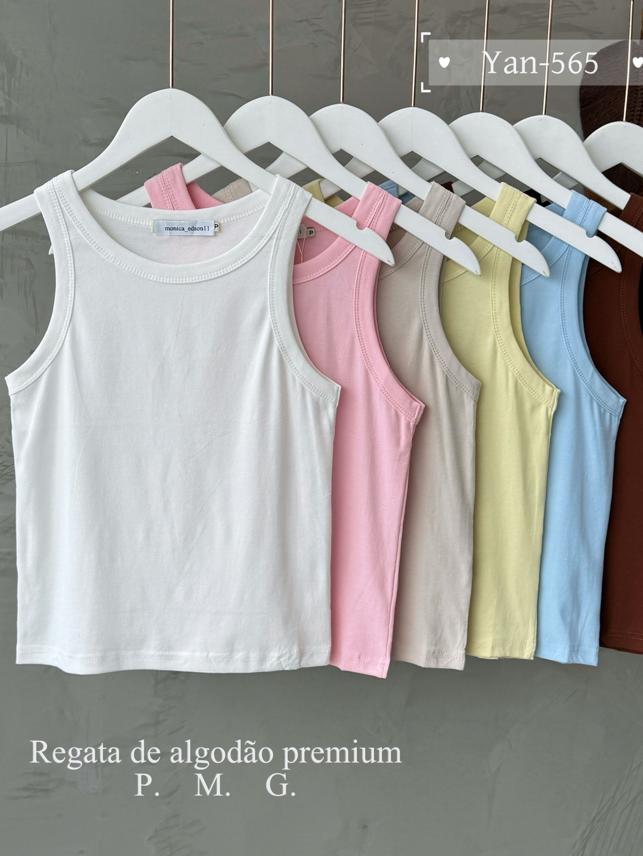 Regata de algodão premium 565# Yan modas