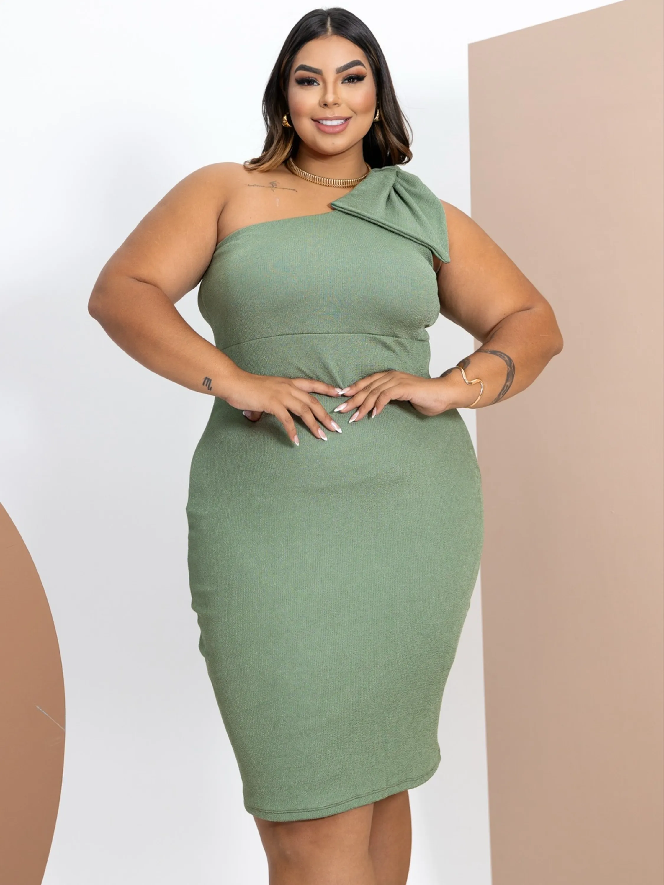 Vestido Flair Plus Size