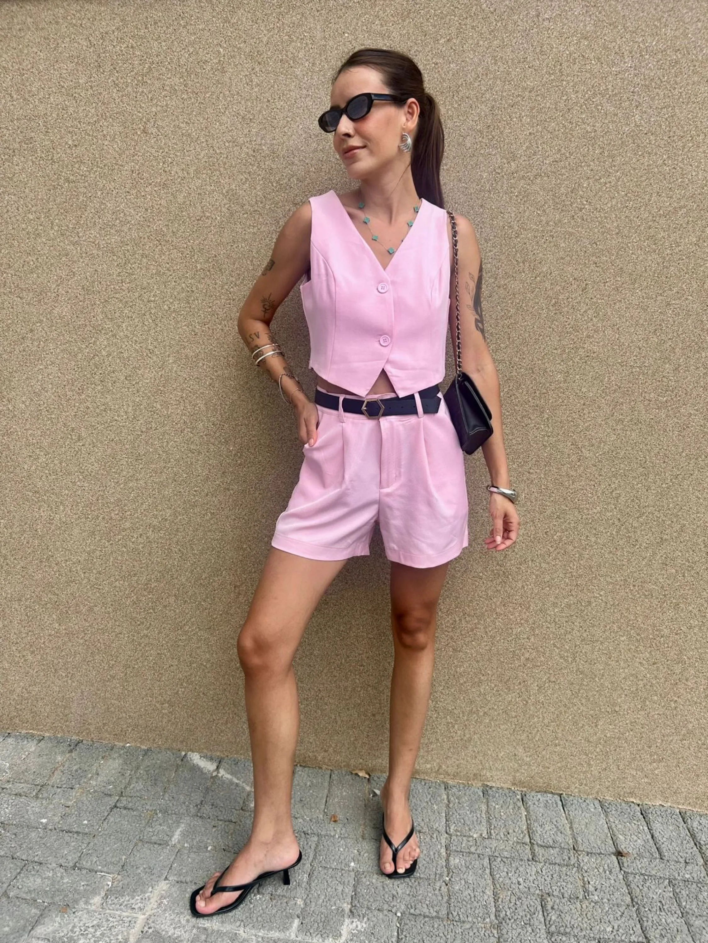 Colete short conjunto