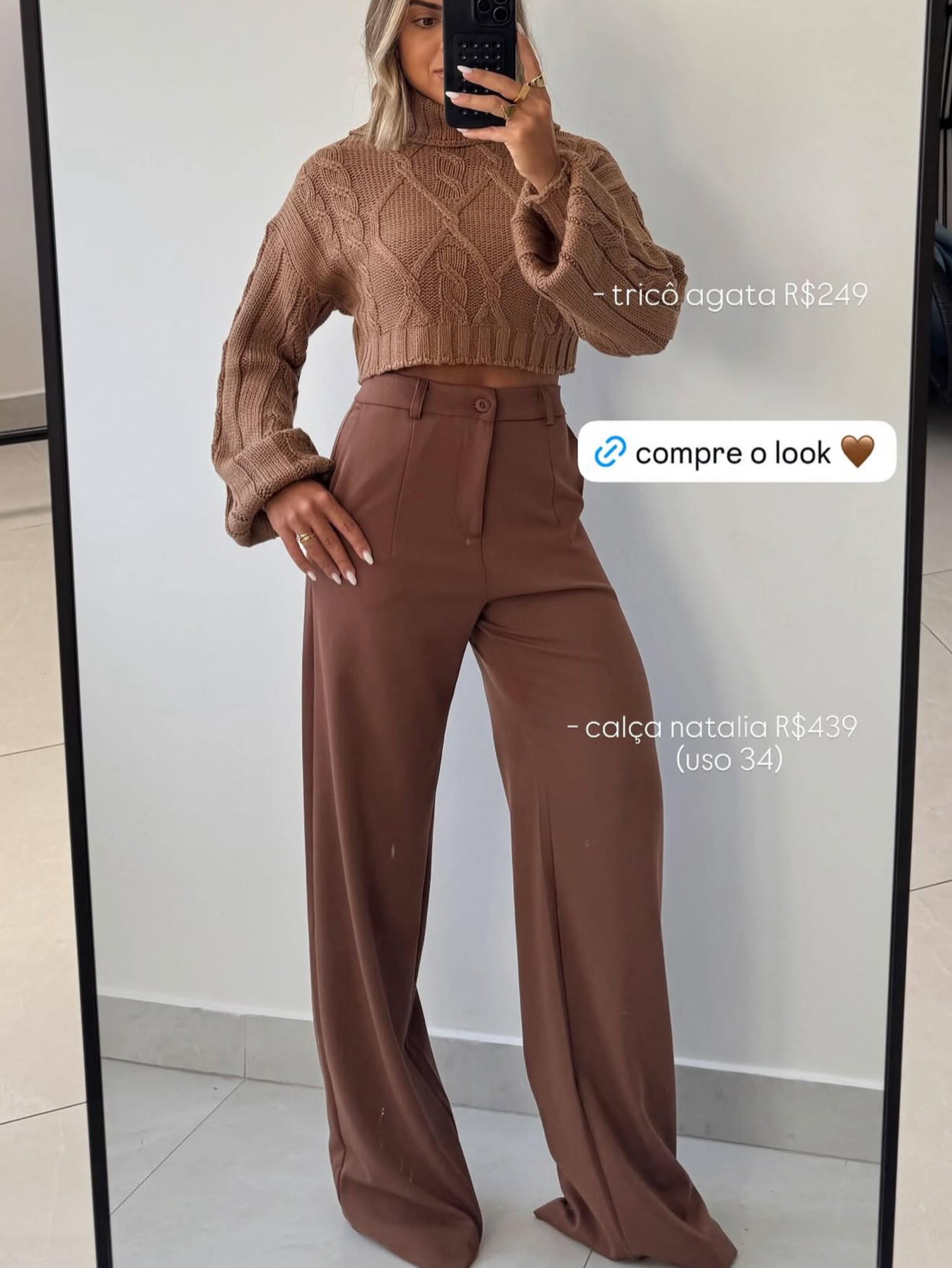 Calça wide legue 02#feminina