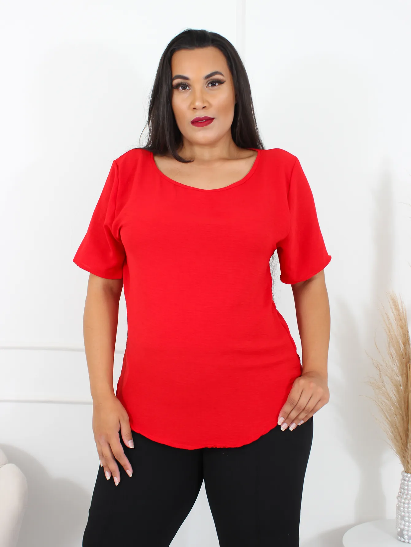 Blusinha Gola Canoa Duna Plus Size