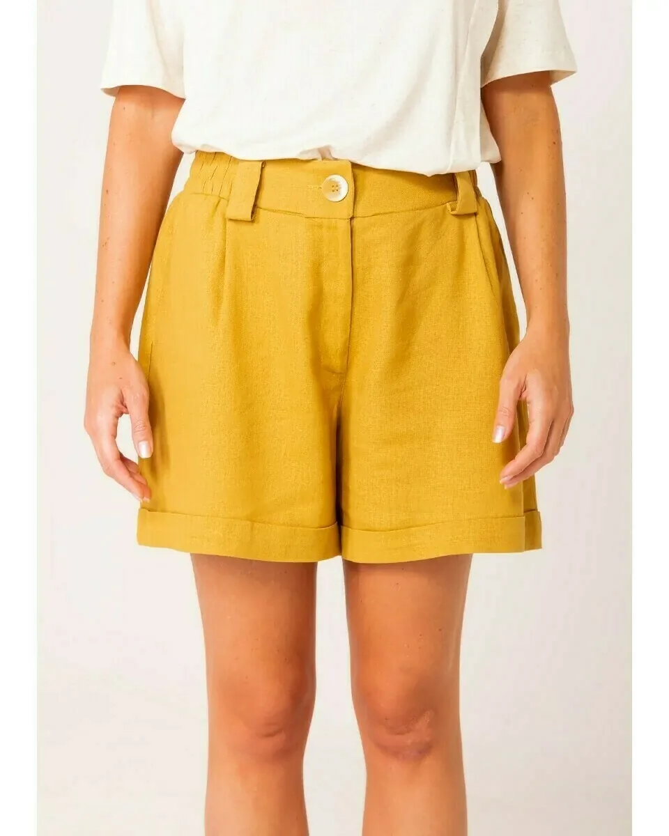 Shorts Alfaiataria de Linho