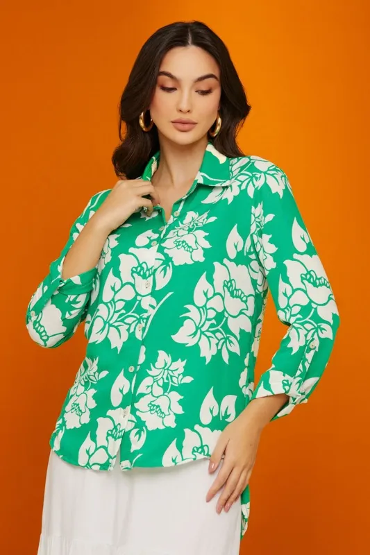 CAMISÃO CENARIUM FLORAL VERDE