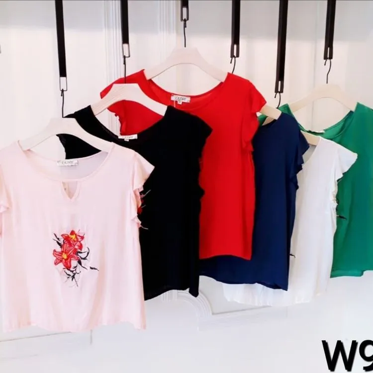 Blusa Manga curta moda feminina