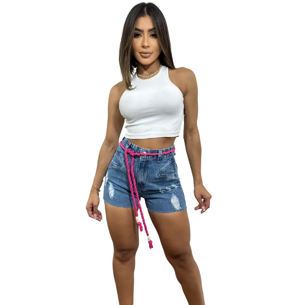 Short Jeans Feminino Sem Lycra 5070