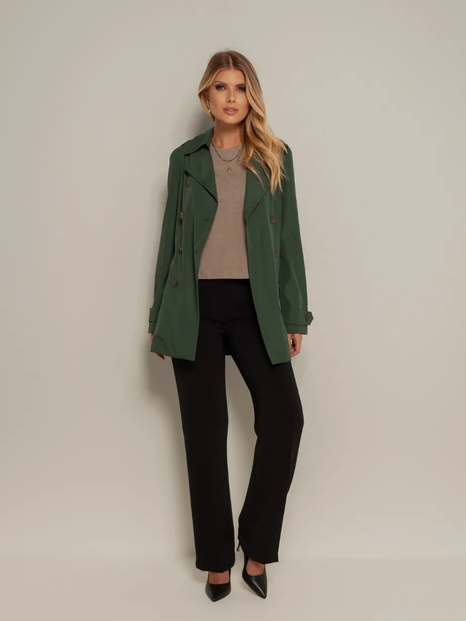 TRENCH COAT GARDENIA VERDE