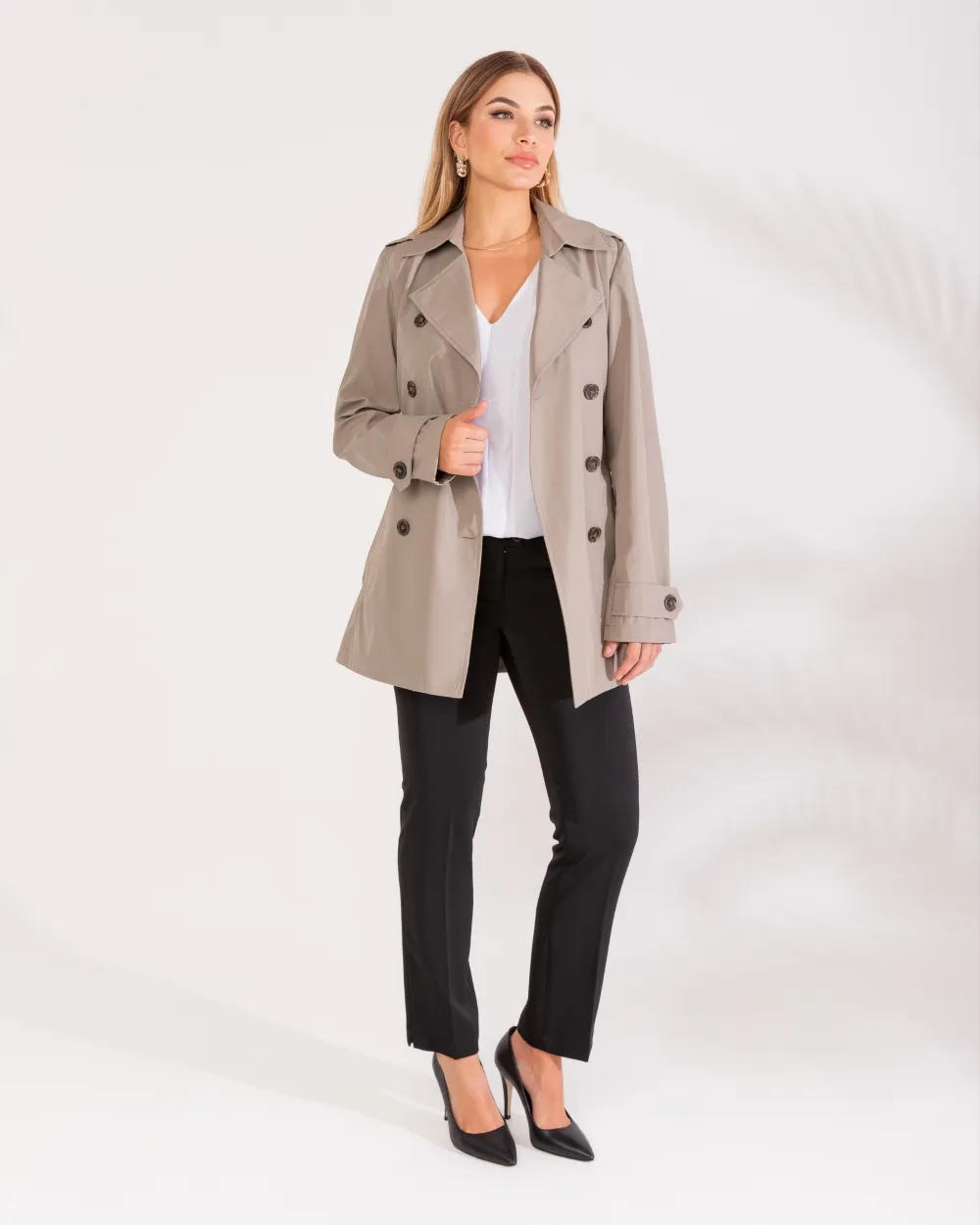 TRENCH COAT GARDENIA FENDI