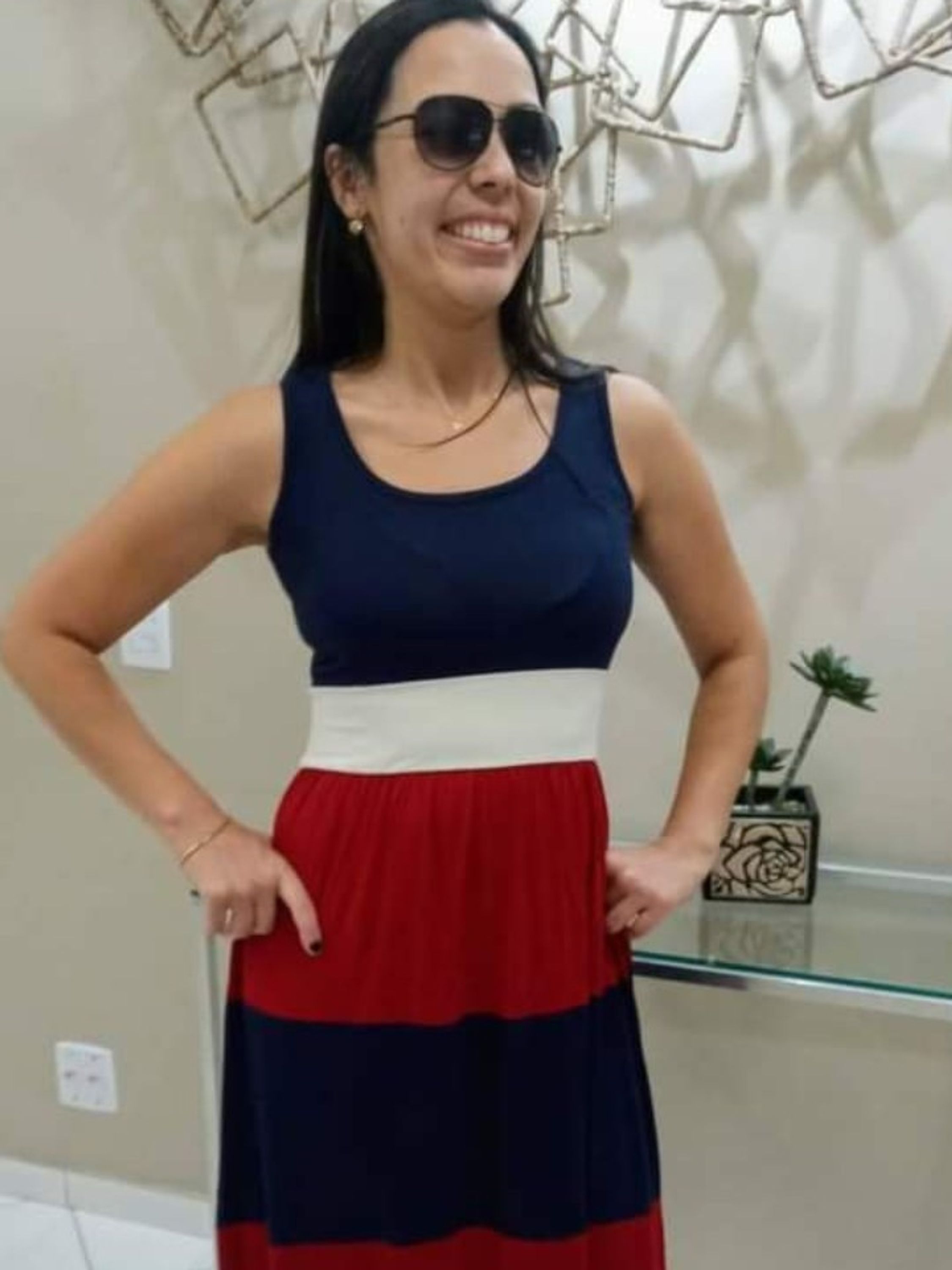 VESTIDO NÁUTICO  REGATA COM FAIXAS